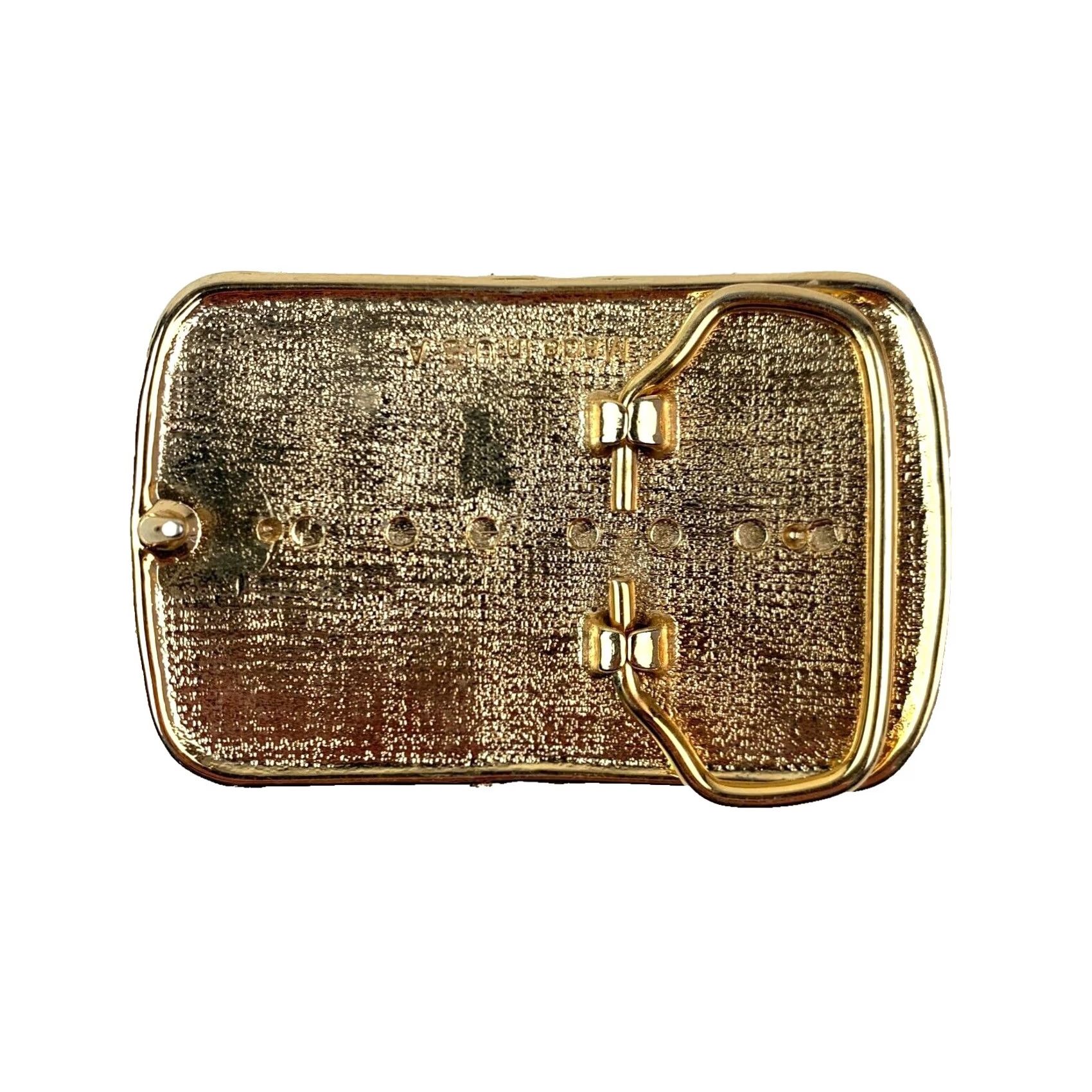 Vintage VINTAGE Unbranded Belt Buckle Western Gold Tone Ornate Made in USA Mens Buckle Store Display Size ONE SIZE - 5 Thumbnail