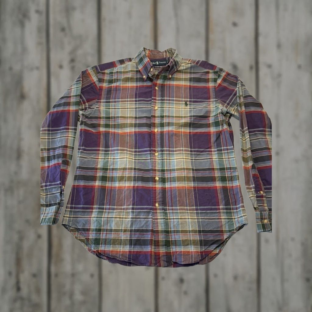 Ralph Lauren Ralph Lauren Button-Down Preppy Plaid Checkered Shirt Mens M Size US M / EU 48-50 / 2 - 1 Thumbnail