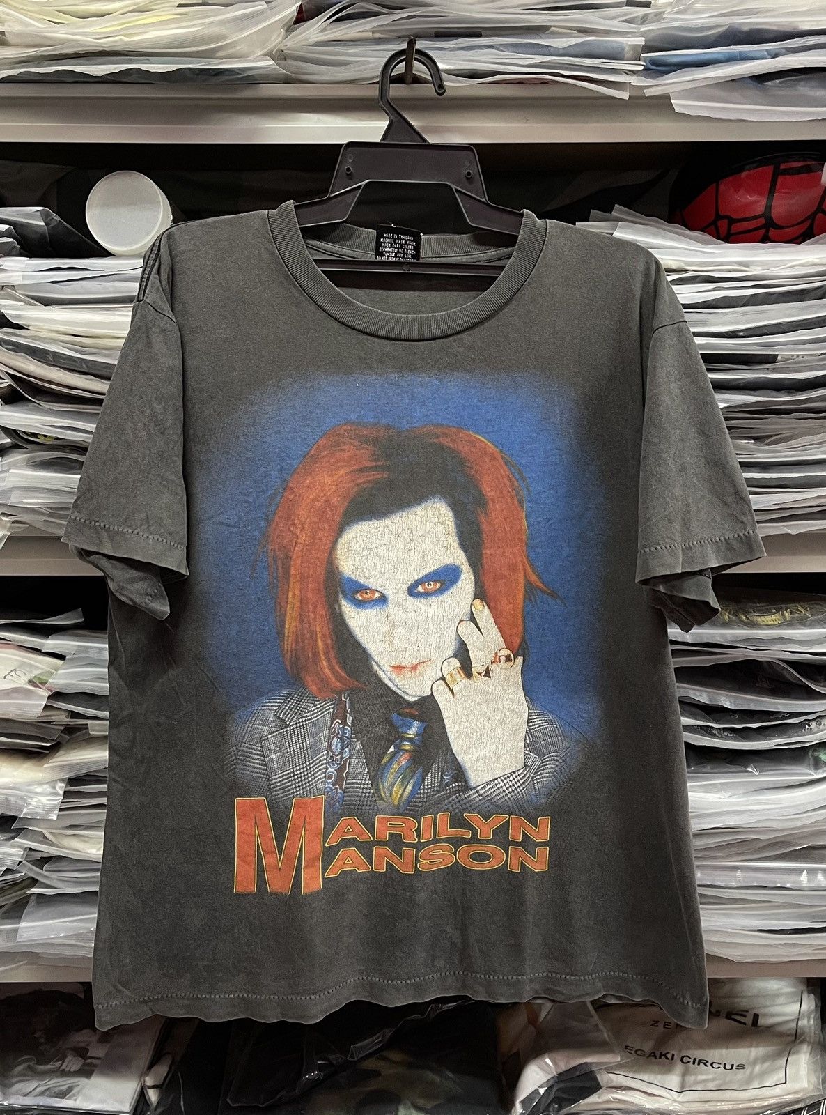 Vintage Vintage Faded Marilyn Manson Very Rare🔥🔥🔥 Size US L / EU 52-54 / 3 - 1 Thumbnail