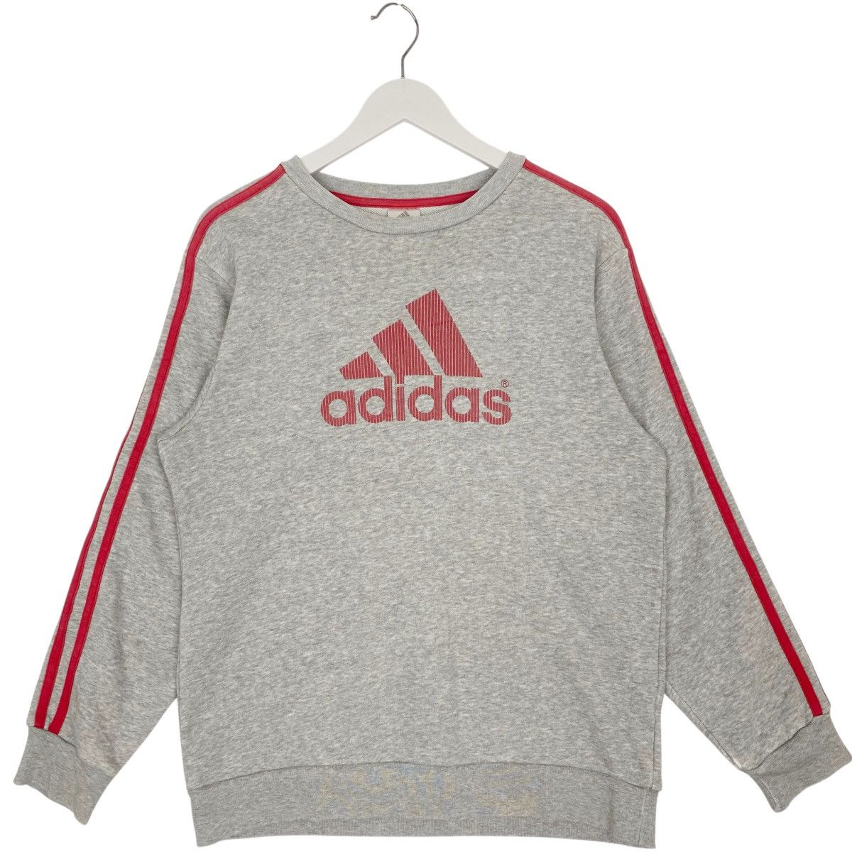 Other Vintage Adidas Crewneck Sweatshirt Gray/Red Size M Size US M / EU 48-50 / 2 - 1 Thumbnail