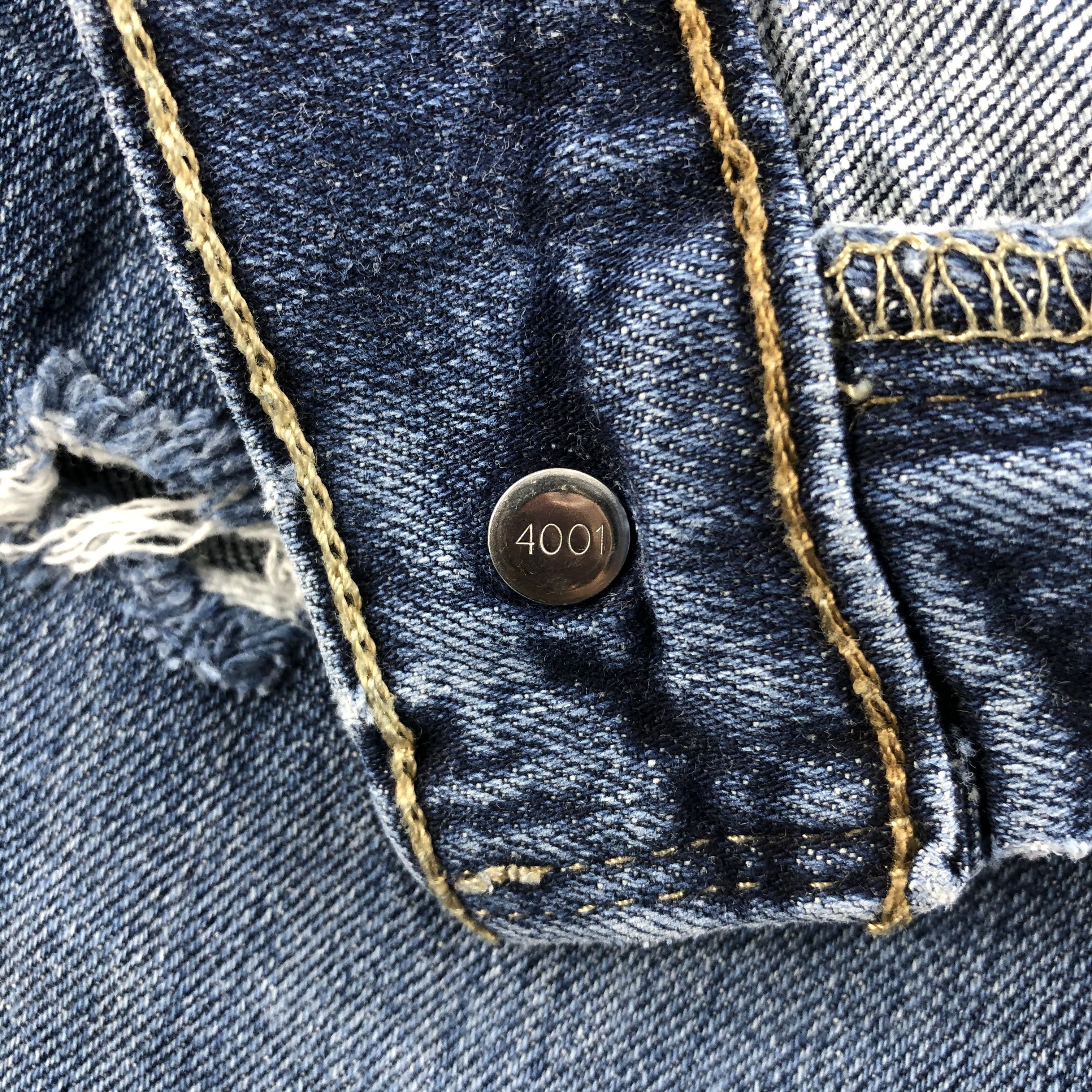 Levi's Vintage Levi's 505 Jeans Released Hem Faded Blue KJ433 Size US 33 - 9 Thumbnail
