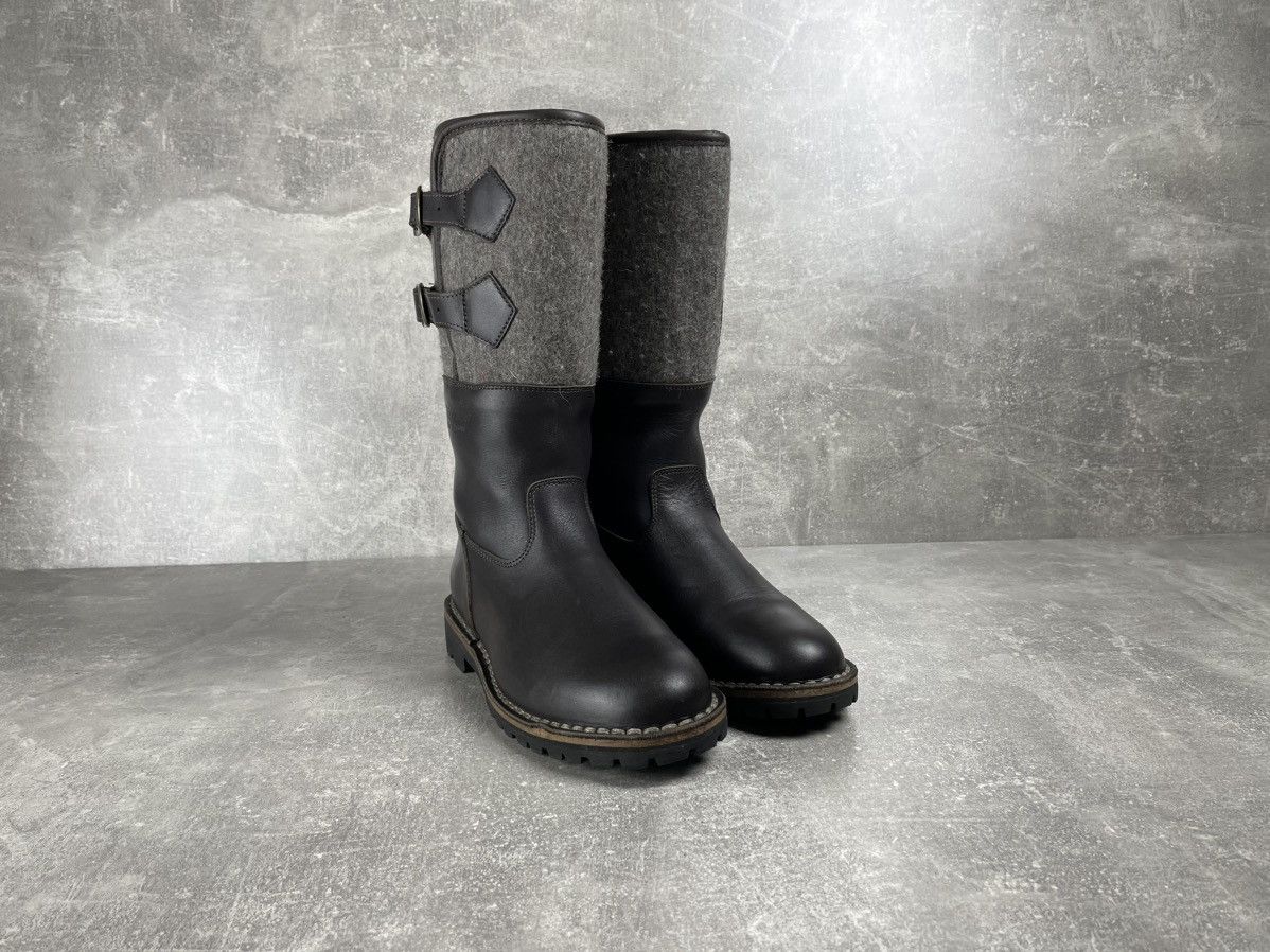 Rare Diemme Shearling Avant Garde Brown Straps Boots Vibram