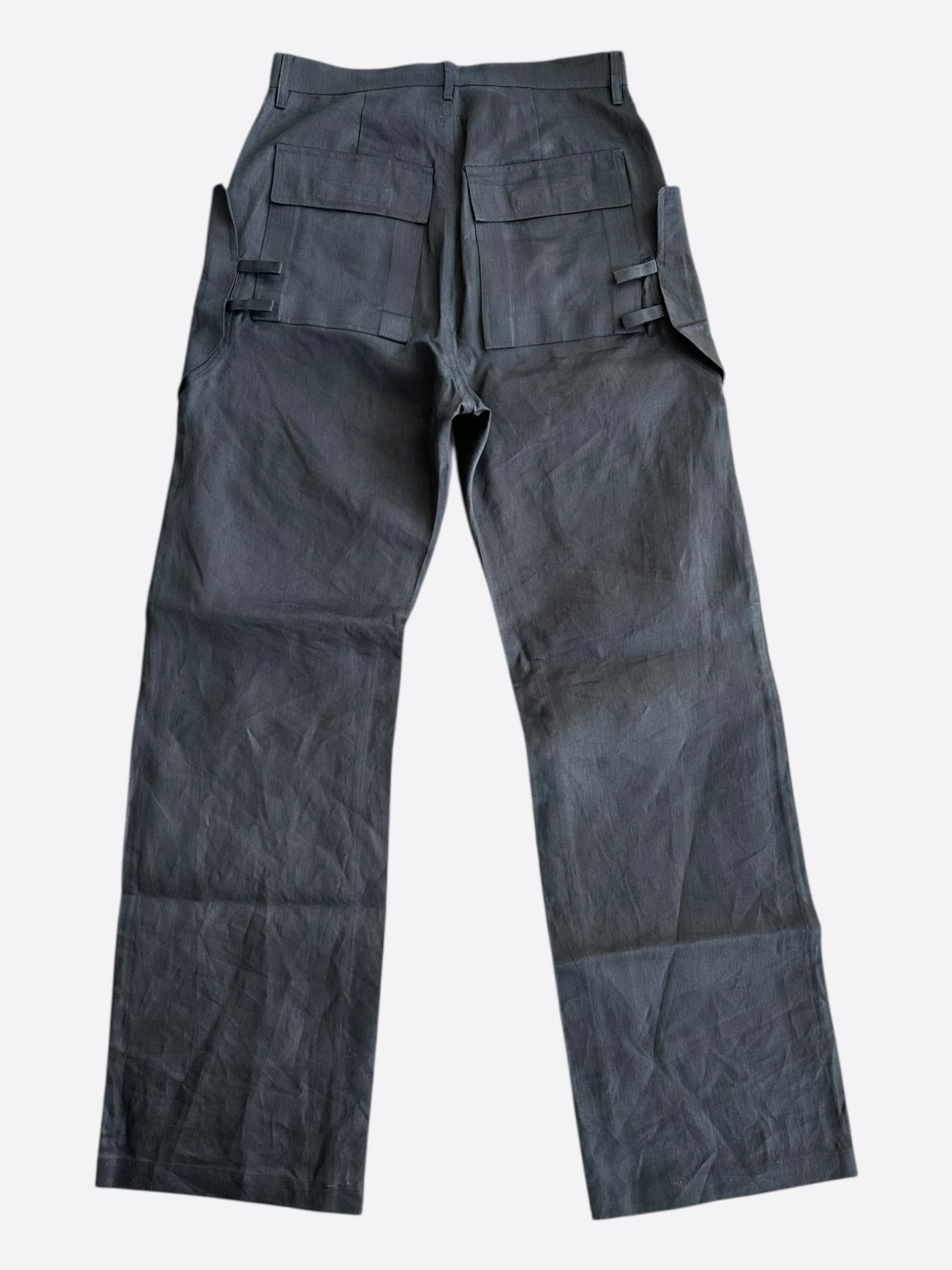 Rick Owens Rick Owens Black Stefan Cargo Pants Size US 34 / EU 50 - 2 Thumbnail