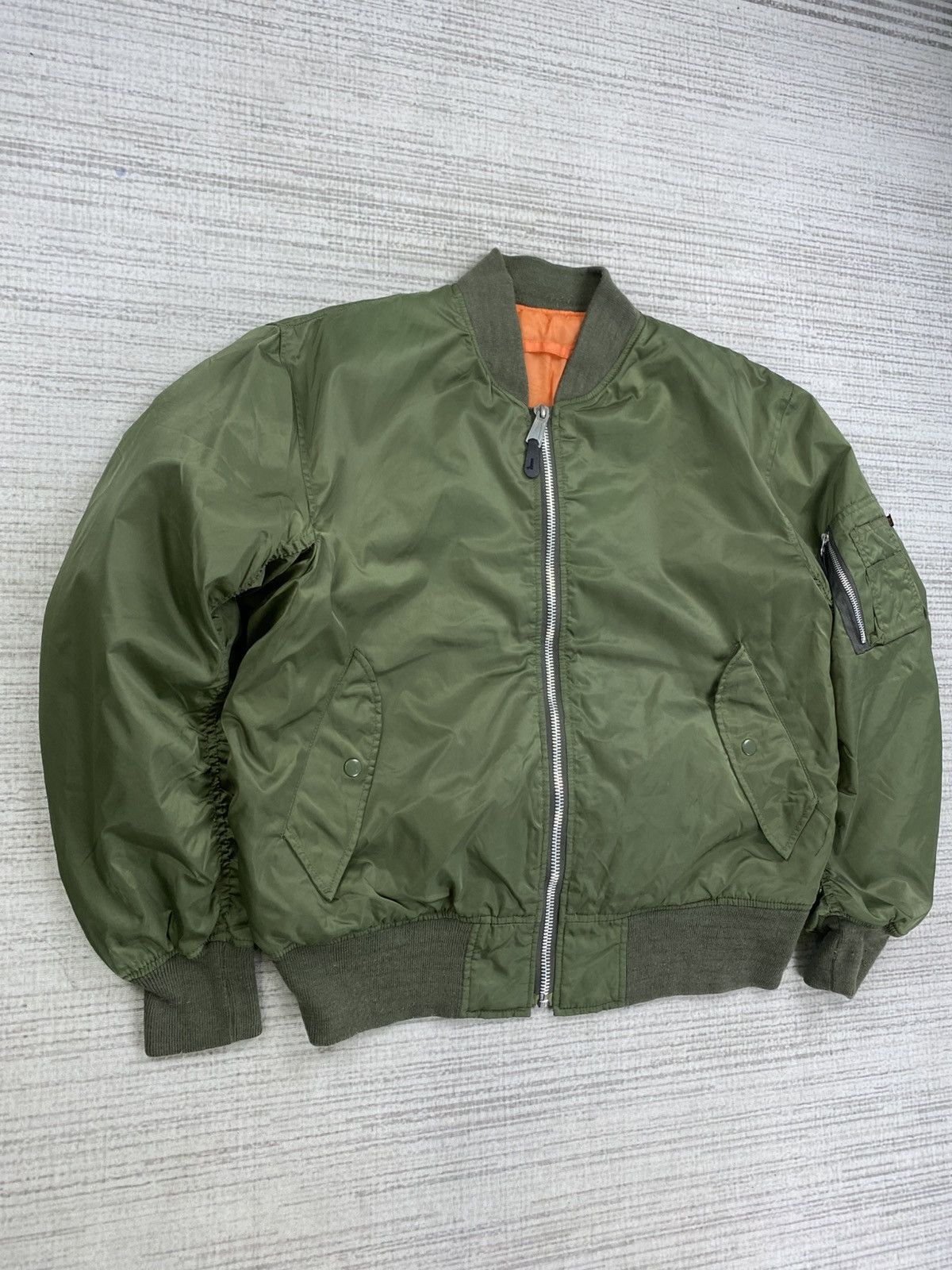 Japanese Brand 🔥USAF Type MA-1 Military Apparel Bomber Jacket Size US L / EU 52-54 / 3 - 3 Thumbnail