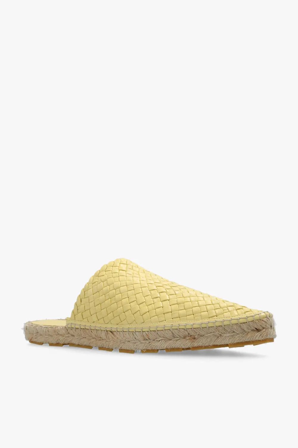 Bottega Veneta o1s1wg111024 Open Back Espadrille in Light Yellow Size US 6 / IT 36 - 3 Thumbnail