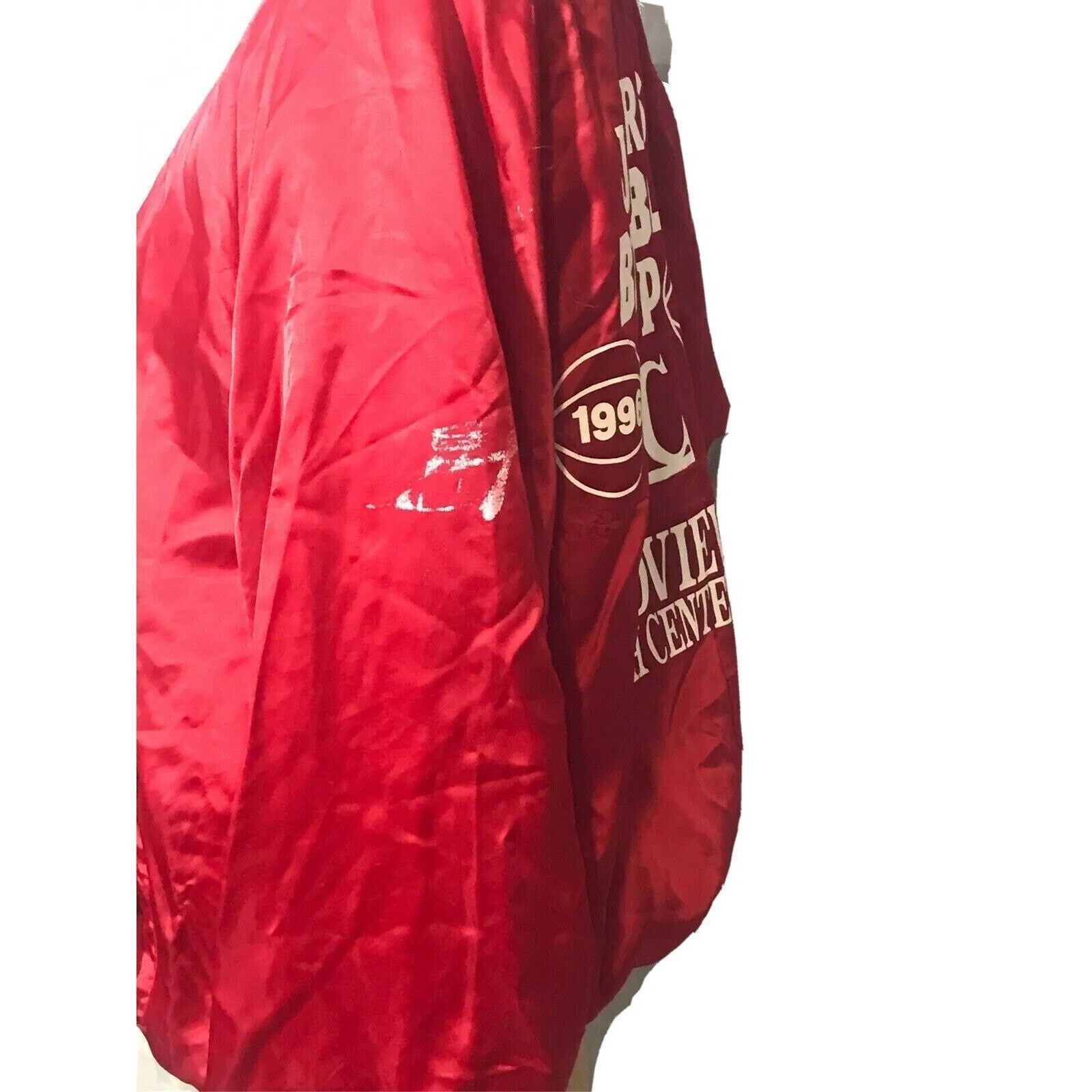 Other Vintage Red Satin Bomber Jacket 90s JYAA Girls Basketball P Size US L / EU 52-54 / 3 - 3 Thumbnail