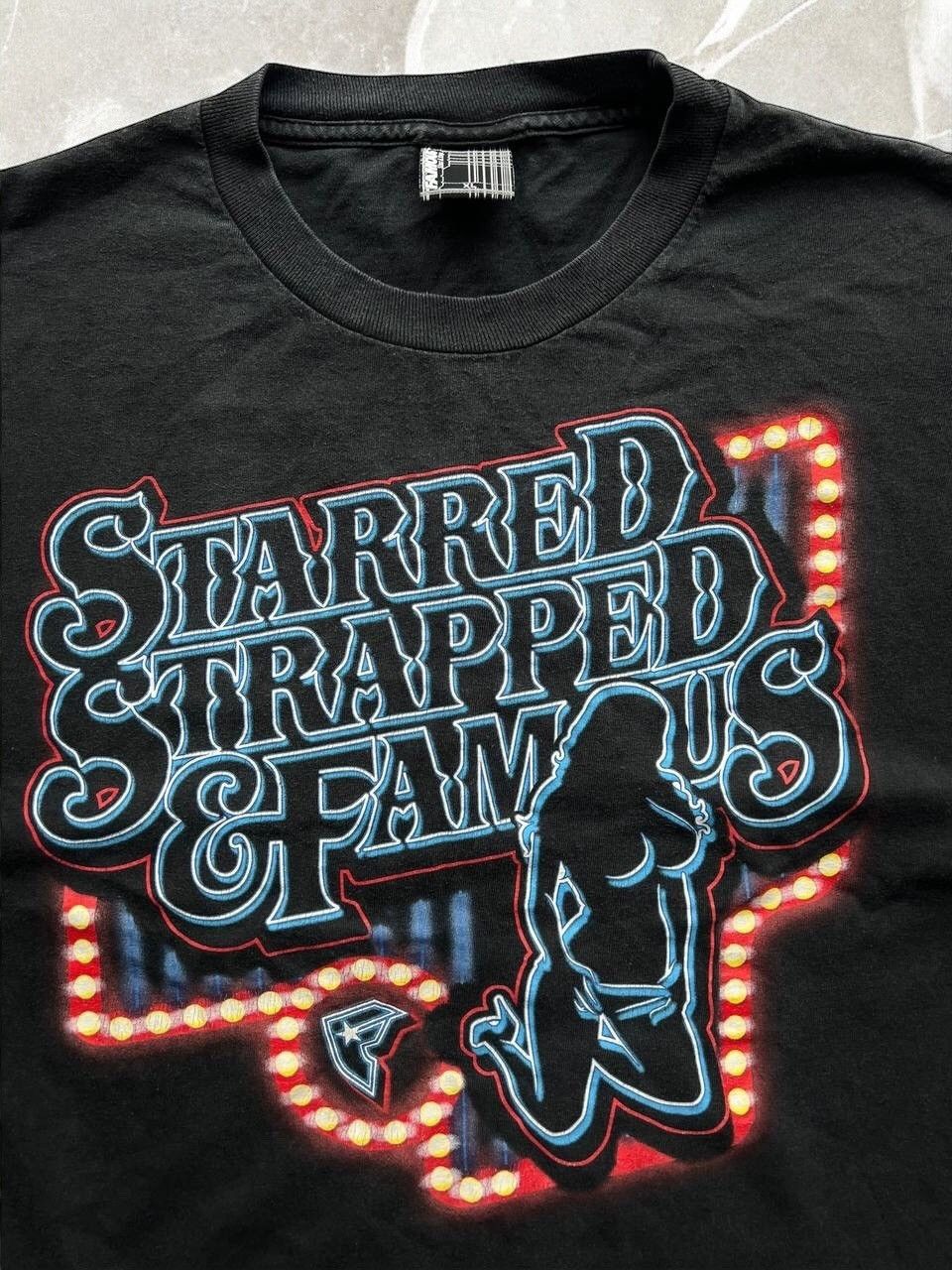 Band Tees × Famous Stars And Straps × Vintage FAMOUS STARS & STRAPS Stripper GIRLS BIG TITS tee vintage Size US L / EU 52-54 / 3 - 2 Thumbnail
