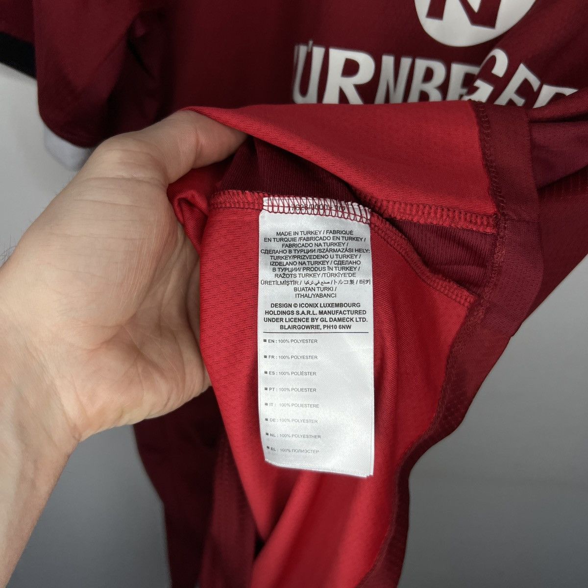 Umbro × Vintage Vintage Burgundy Jersey T-Shirt Tee Nurnberg Umbro 2020 Size US L / EU 52-54 / 3 - 7 Thumbnail