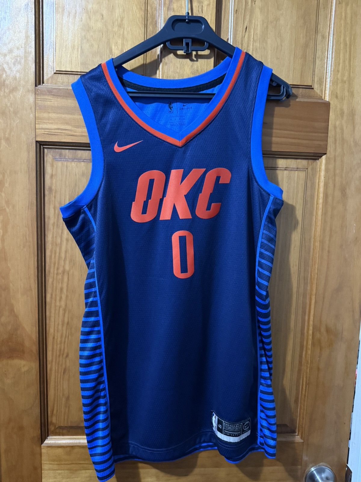 Nike Russell Westbrook OKC Thunder Statement Jersey SIZE SMALL Size US S / EU 44-46 / 1 - 1 Thumbnail