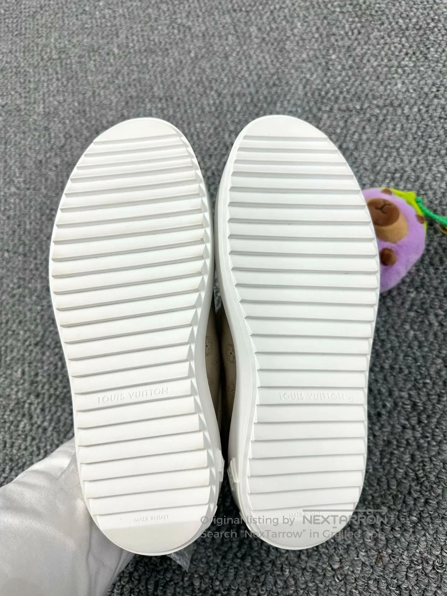 Louis Vuitton Louis Vuitton Beige Full Print Logo Casual Sneakers| Size US 5.5 / IT 35.5 - 5 Thumbnail