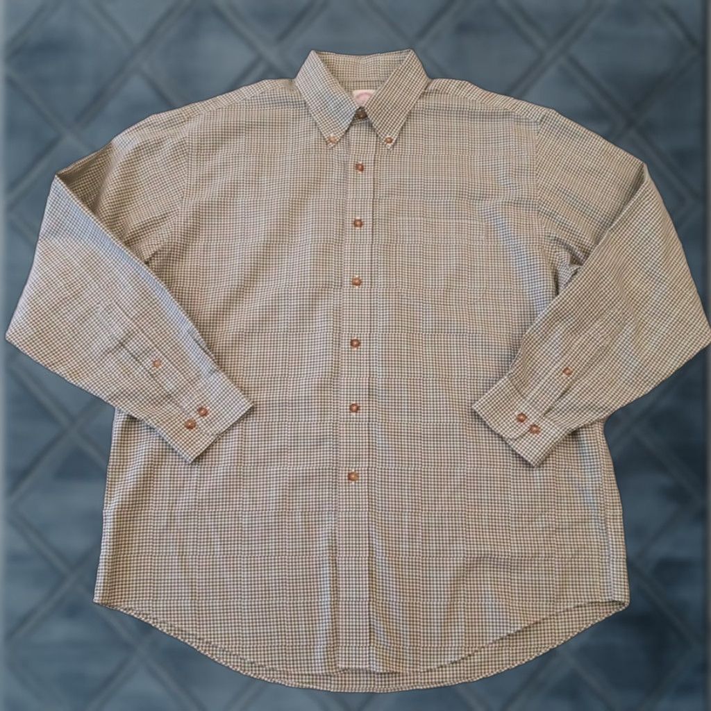 Brooks Brothers Brooks Brothers Shirt Mens Large Green Plaid Long Sleeve Button Down Size US L / EU 52-54 / 3 - 1 Thumbnail