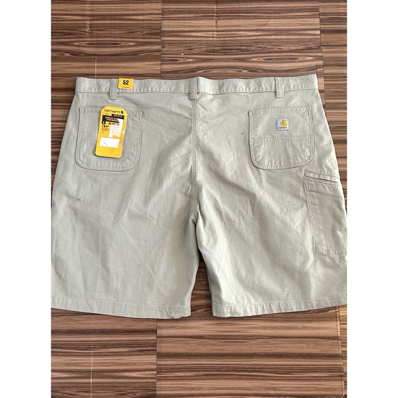 Carhartt Carhartt Cargo Short Men 52 Beige Canvas Rugged Flex Relaxed Fit 10 In Inseam Casual Workwear Pocket Zipper Logo Size US 36 / EU 52 - 2 Thumbnail