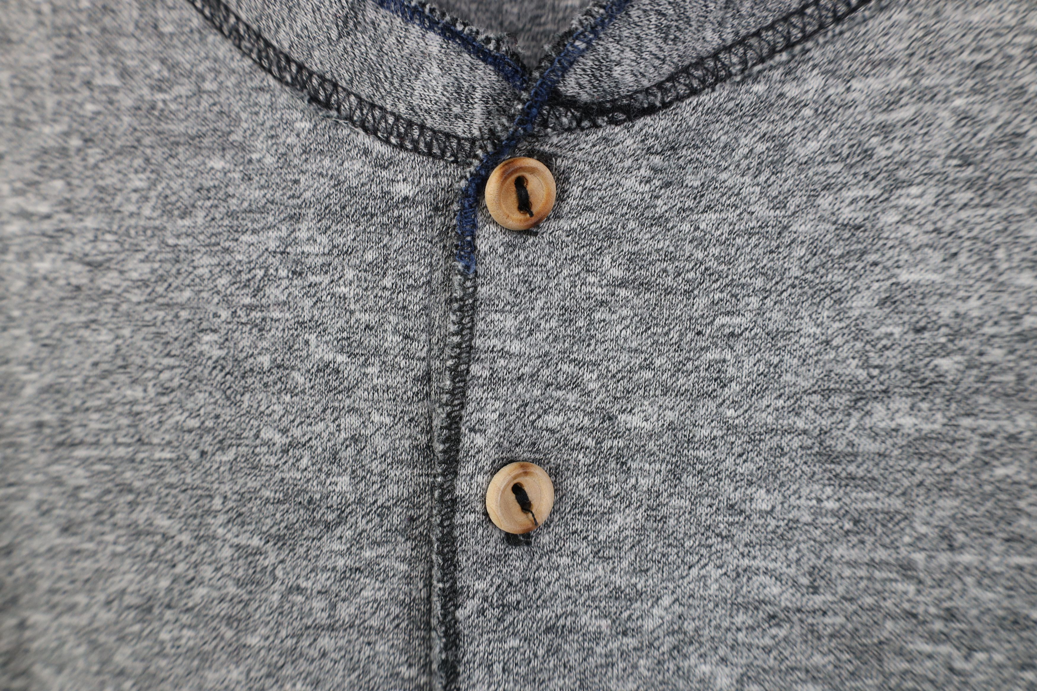Vintage Vintage 90s Streetwear Long Sleeve Henley T-Shirt Gray Size US XL / EU 56 / 4 - 4 Thumbnail