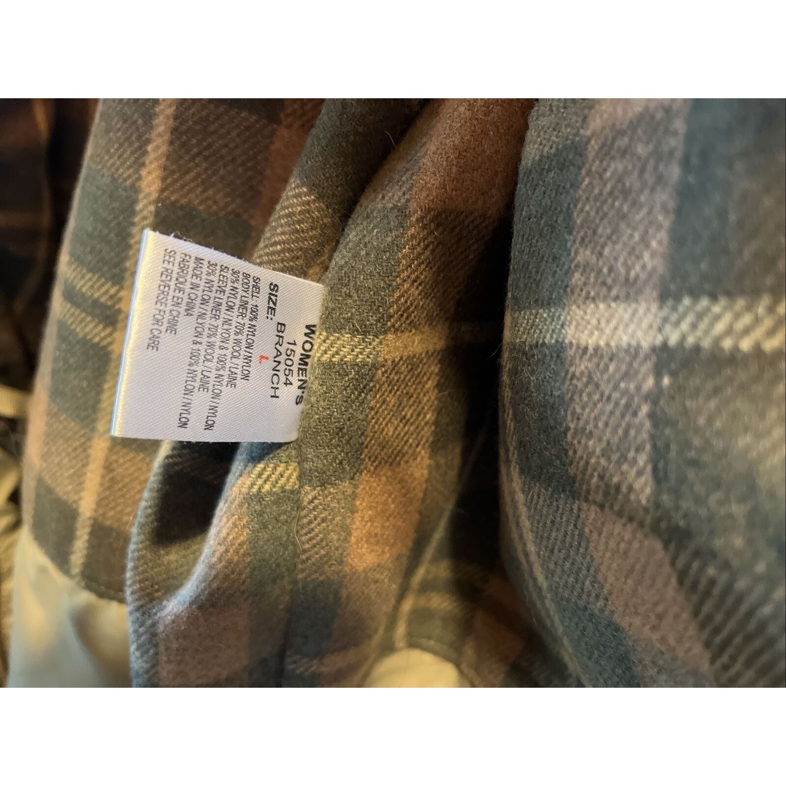 Woolrich Woolen Mills Woolrich Women L Brown Long Sleeve Full Zip Wool Line Jacket Size L / US 10 / IT 46 - 9 Thumbnail