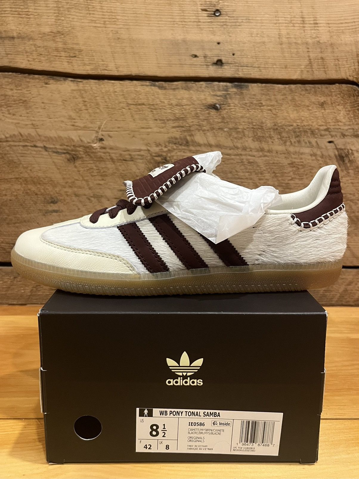 Adidas × Wales Bonner adidas x Wales Bonner Samba Pony Cream White Gum IE0586 Size US 8.5 / EU 41-42 - 9 Thumbnail