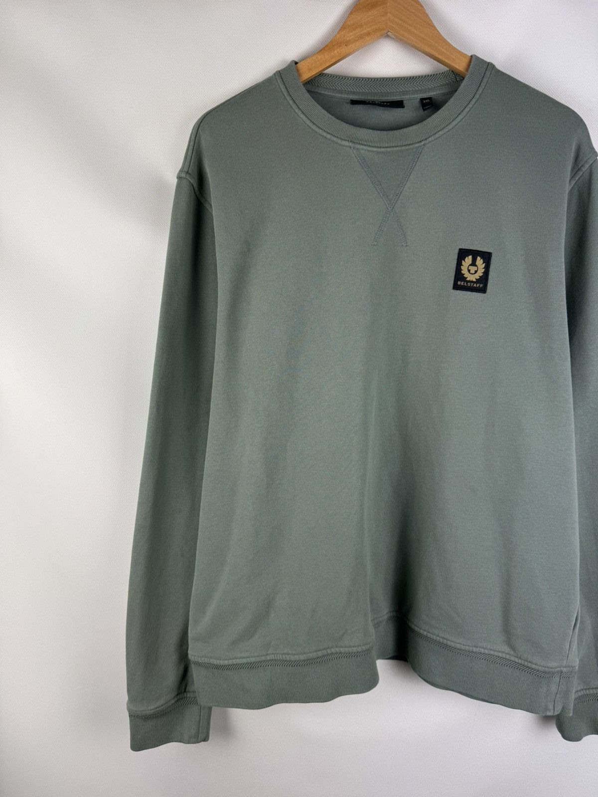 Belstaff Belstaff Men’s Crewneck Cotton Sweatshirt Pullover Size 2XL Size US XXL / EU 58 / 5 - 2 Thumbnail