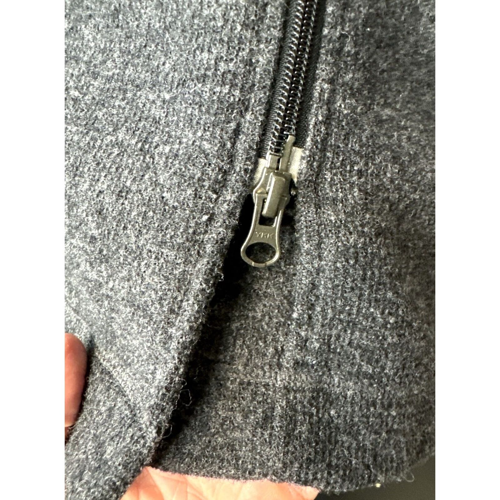 Nike Nike Womens Therma Fit Hooded Long Jacket Gray Full Zip Coat L Wool Tech Size L / US 10 / IT 46 - 2 Thumbnail