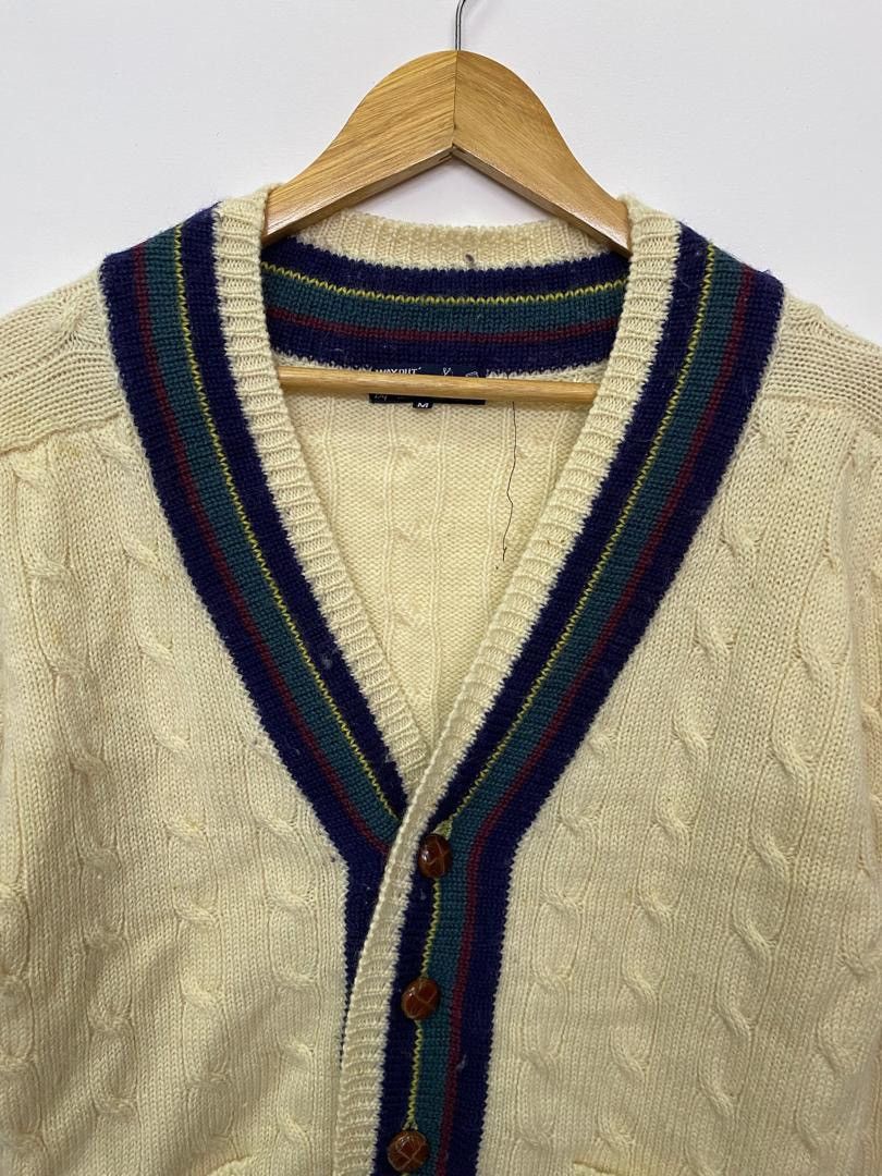 Vintage Vintage Way Out Knit Cardigan Size US M / EU 48-50 / 2 - 2 Thumbnail