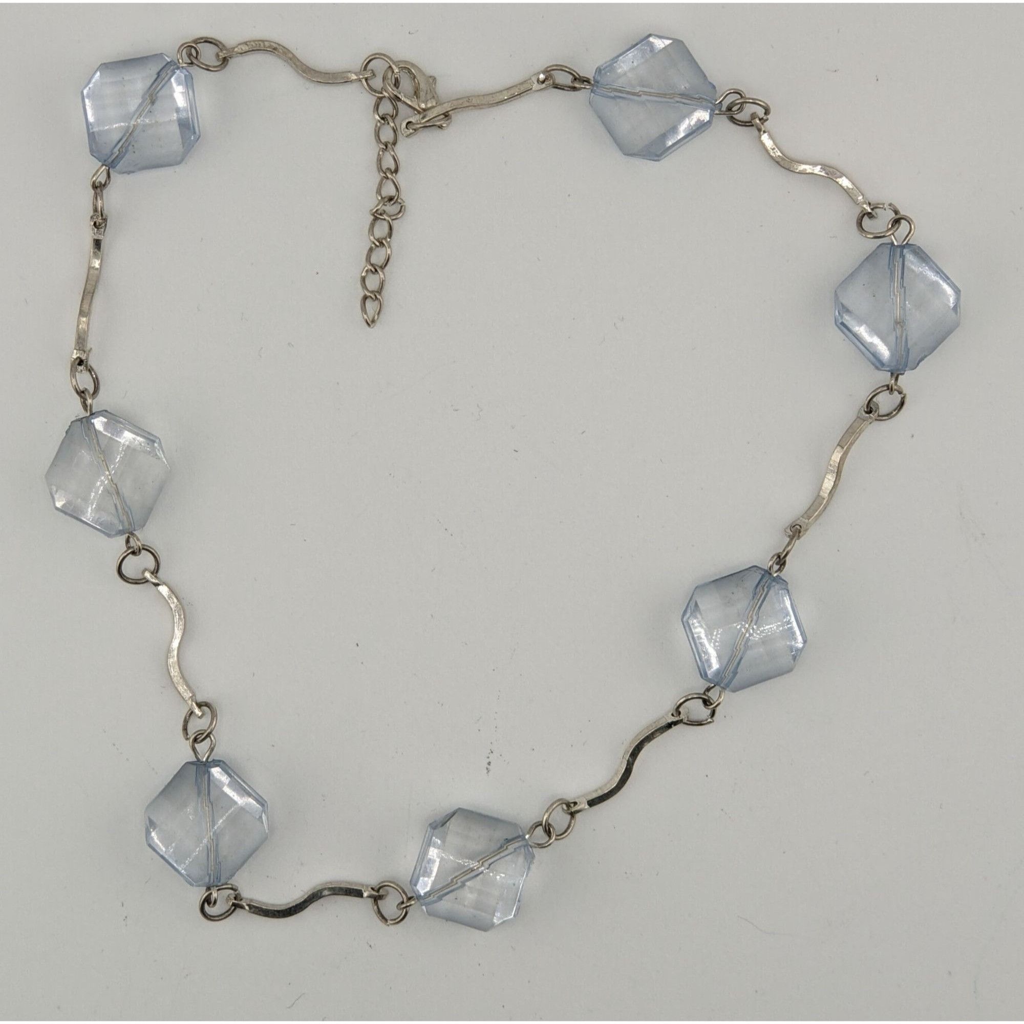 Other Ice Princess Necklace With Light Blue Geometric Beads & Silv Size ONE SIZE - 5 Thumbnail