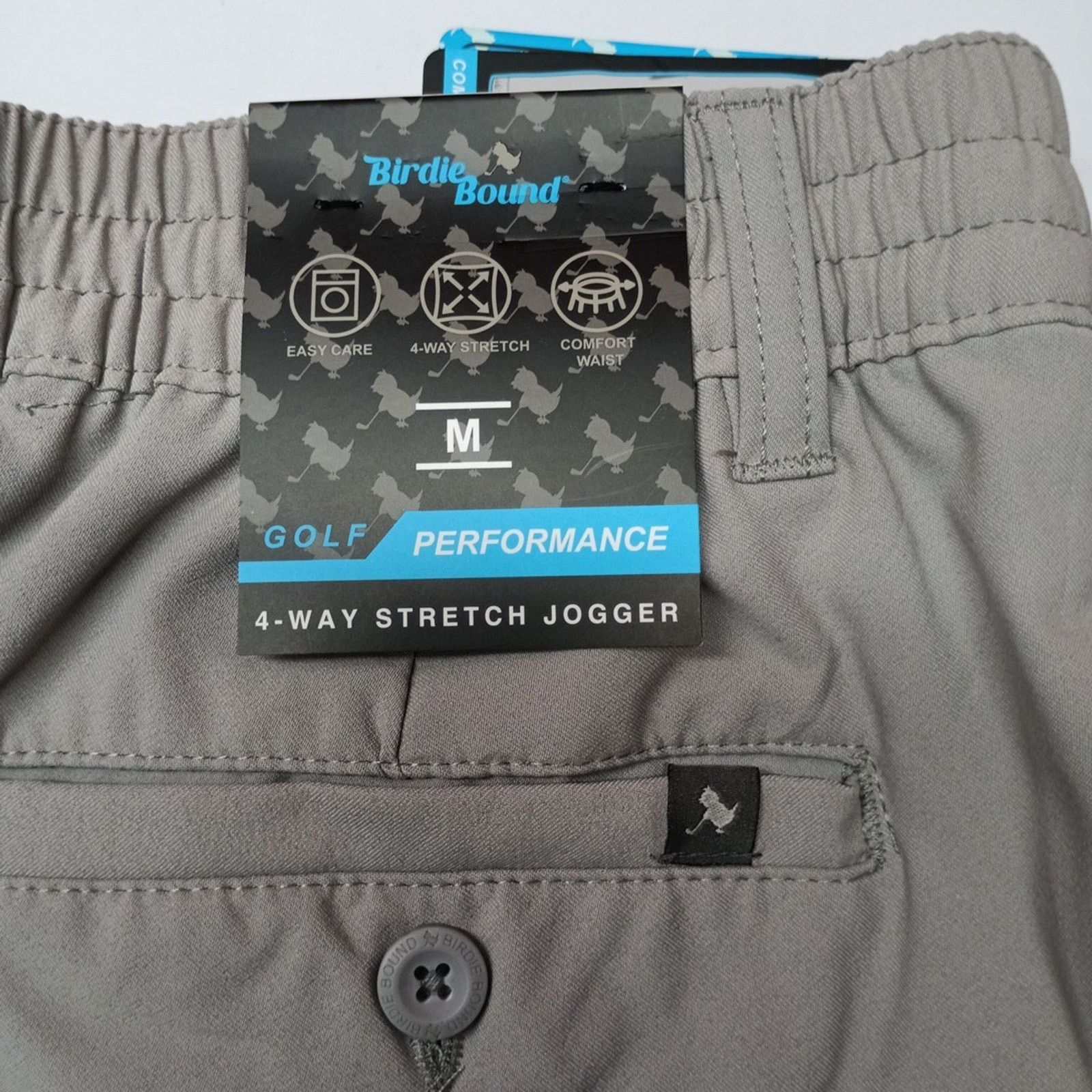 Other Birdie Bound Performance Golf Joggers Men's M Gray Stretch Size US 31 - 2 Thumbnail