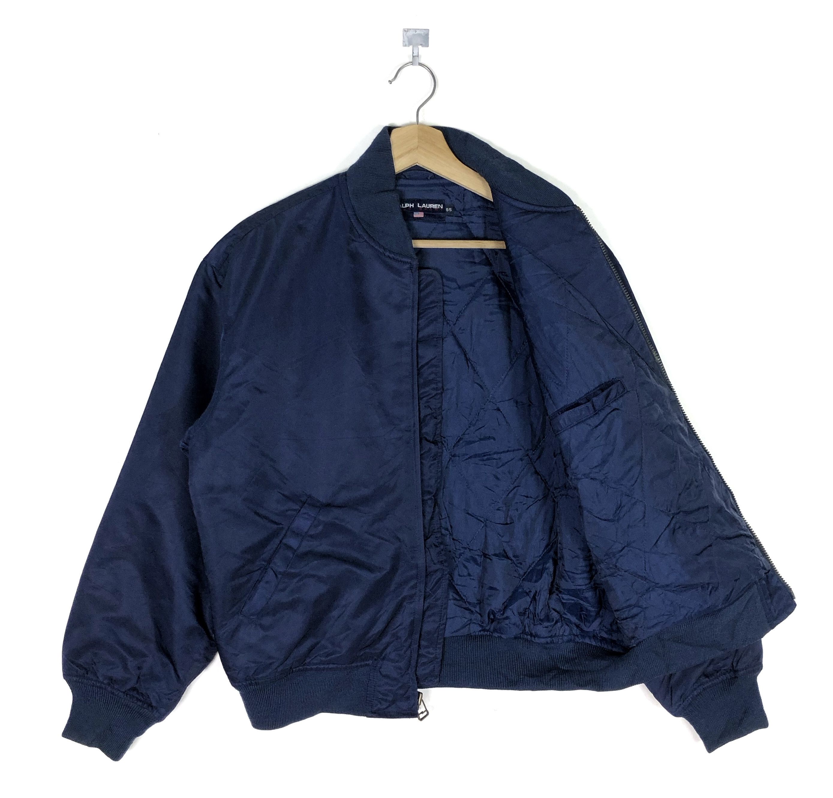 Ralph Lauren RARE🔥VINTAGE 90’S POLO SPORT RL USA BOMBER JACKET IN NAVY Size US S / EU 44-46 / 1 - 3 Thumbnail