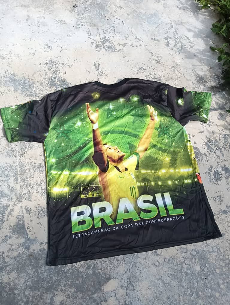 Vintage Vintage 2014 world cup Neymar Brazil bootleg jersey Size US L / EU 52-54 / 3 - 3 Thumbnail
