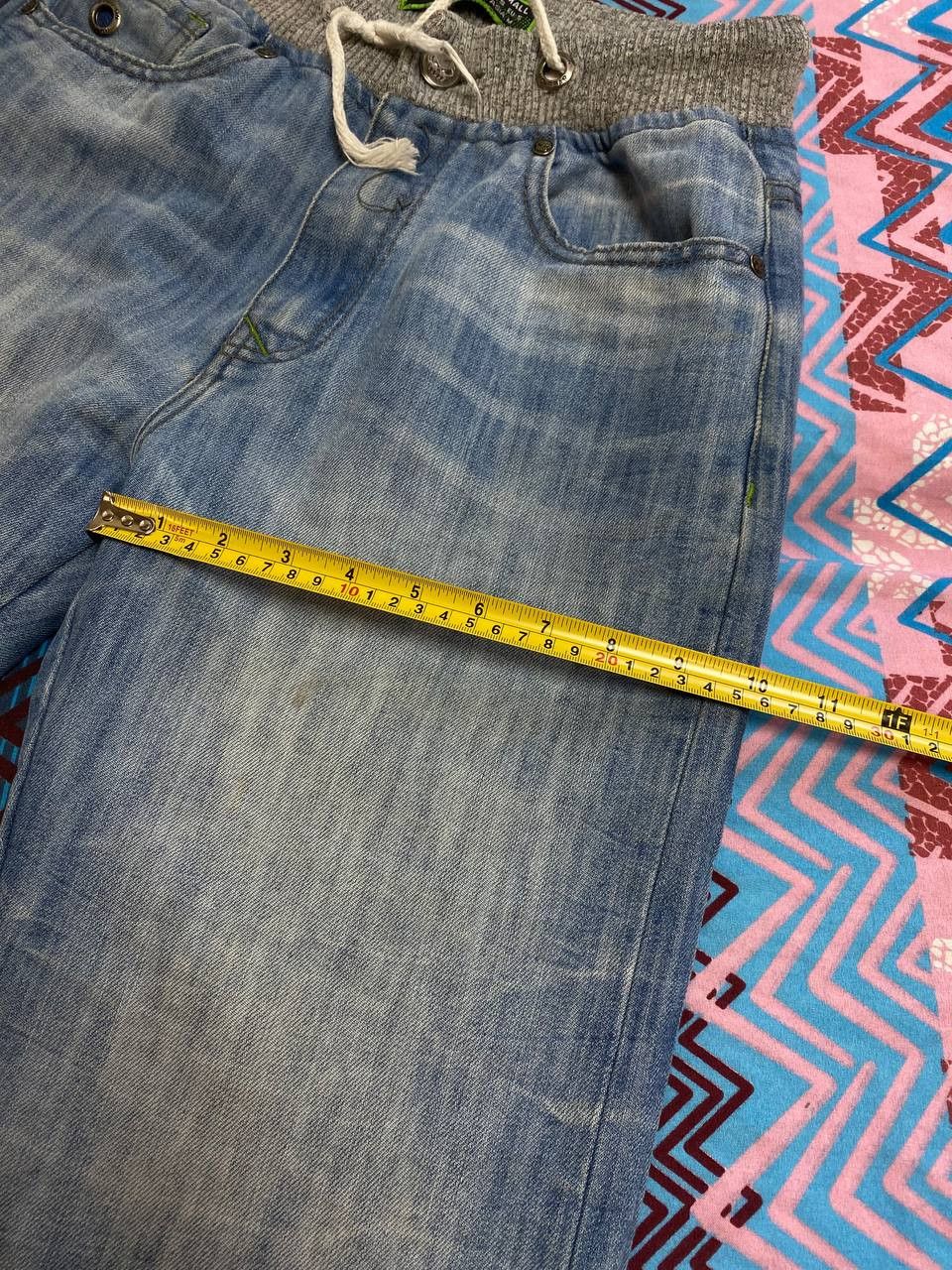 No Fear Denim Shorts jorts baggy cargo carpenter jnco style Size US 30 / EU 46 - 6 Thumbnail