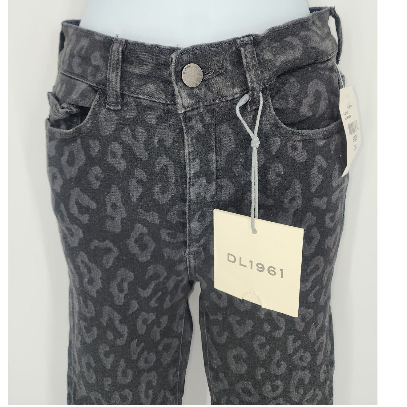 DL1961 DL1961 Farrow Ankle Jeans Black Leopard Print Women's Sz 26 Size 26" / US 2 / IT 38 - 10 Thumbnail