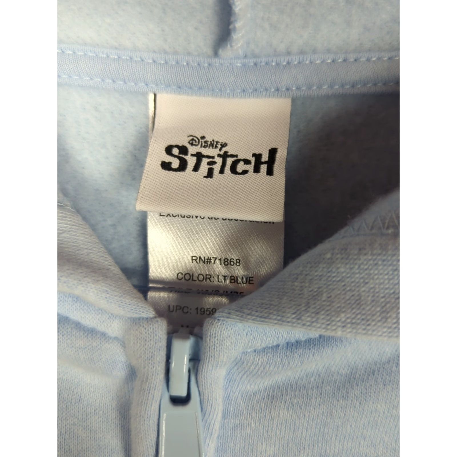 Disney VINTAGE? No. Disney STITCH Women’s Blue Full Zip Character Sweatshirt Hoodie L Jacket Size L / US 10 / IT 46 - 6 Thumbnail