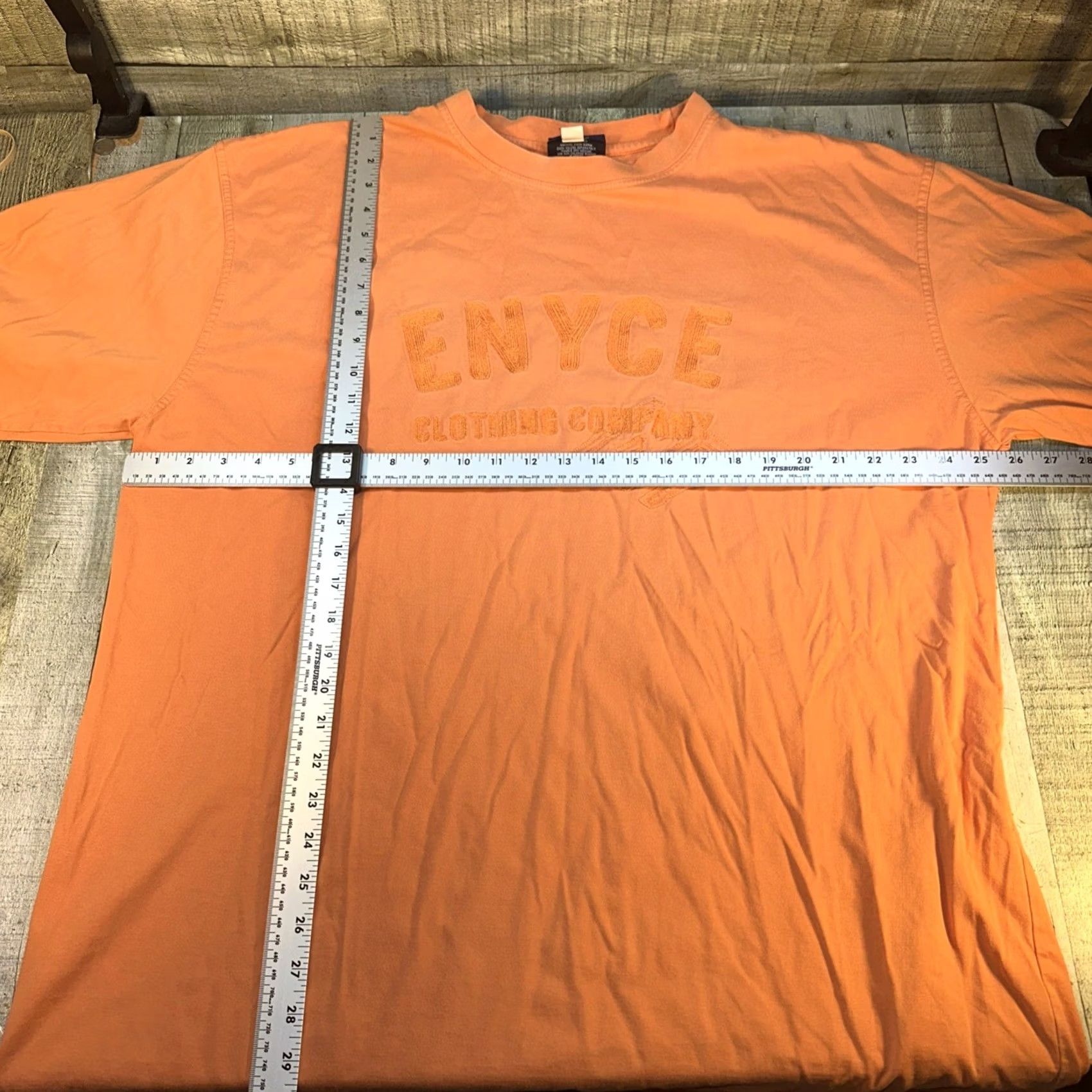 Enyce VINTAGE Enyce Clothing Company T-Shirt 2XL Orange Embroidered Logo Hip Hop Y2K Mens Shirt Size US XXL / EU 58 / 5 - 3 Thumbnail