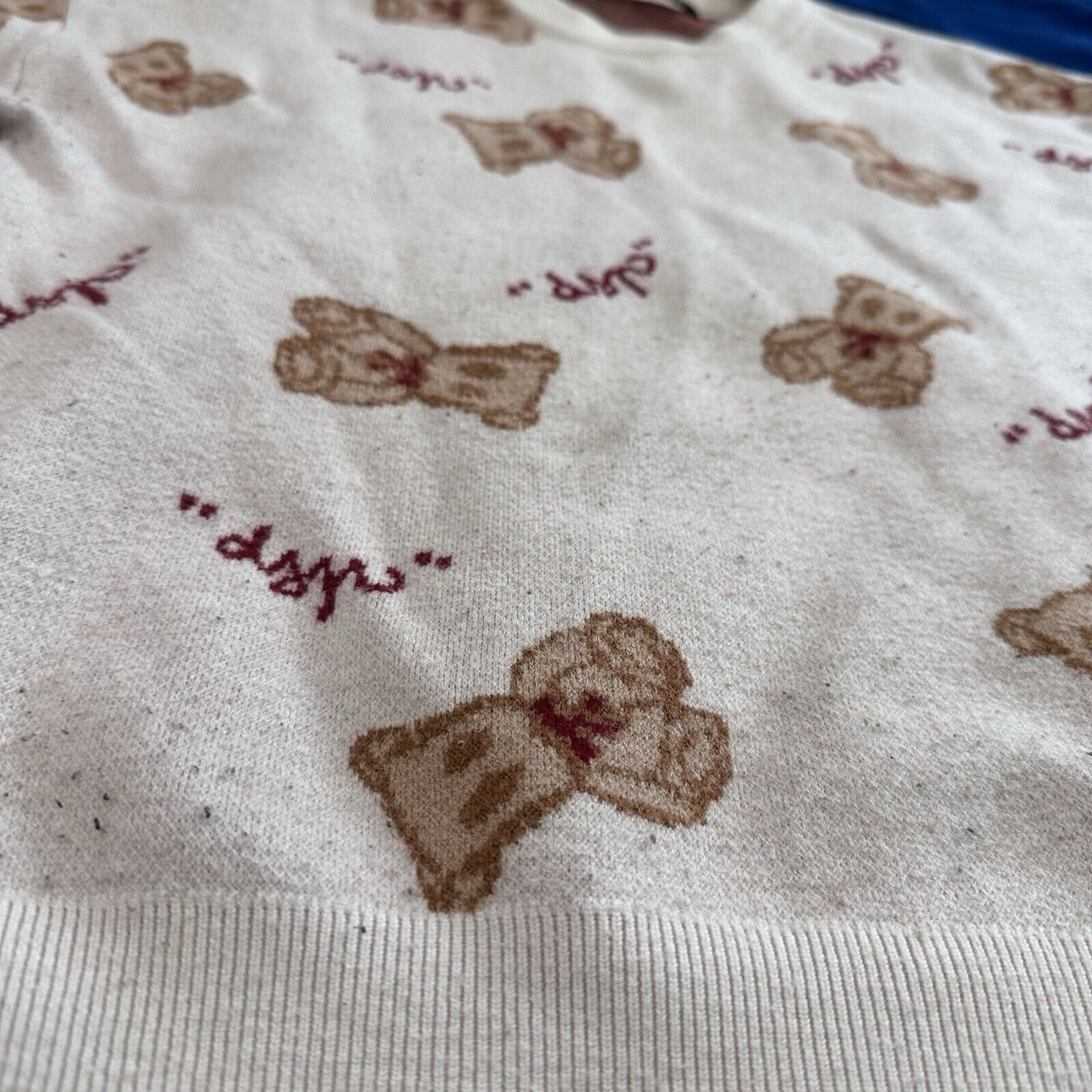 Other Dangerous People Sweater S Teddy Bear Print AOP Wool Blend Size S / US 4 / IT 40 - 3 Thumbnail