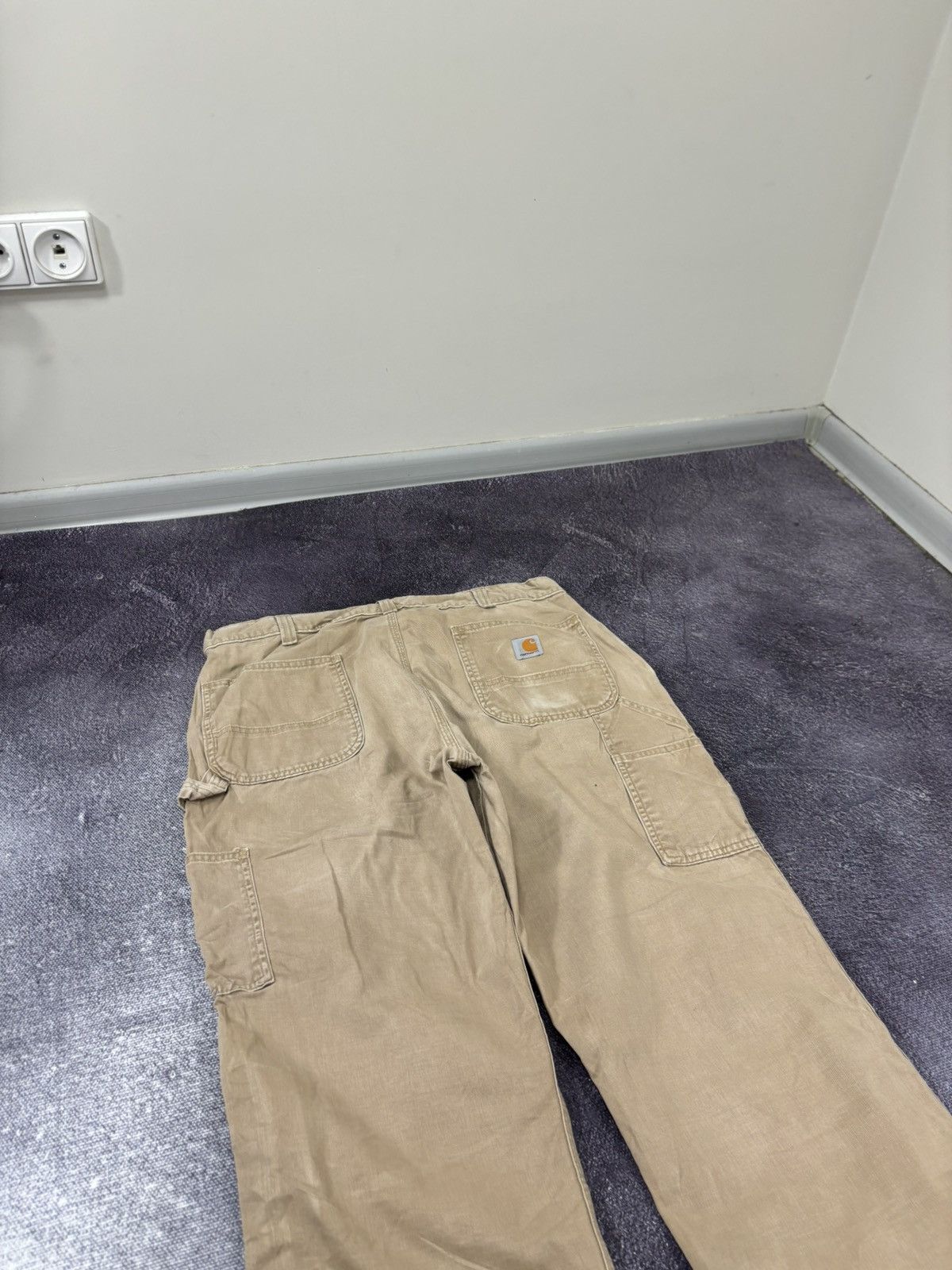Carhartt Vintage Carhartt USA Cream Work Hype Baggy Carpenter Pants Size US 36 / EU 52 - 5 Thumbnail