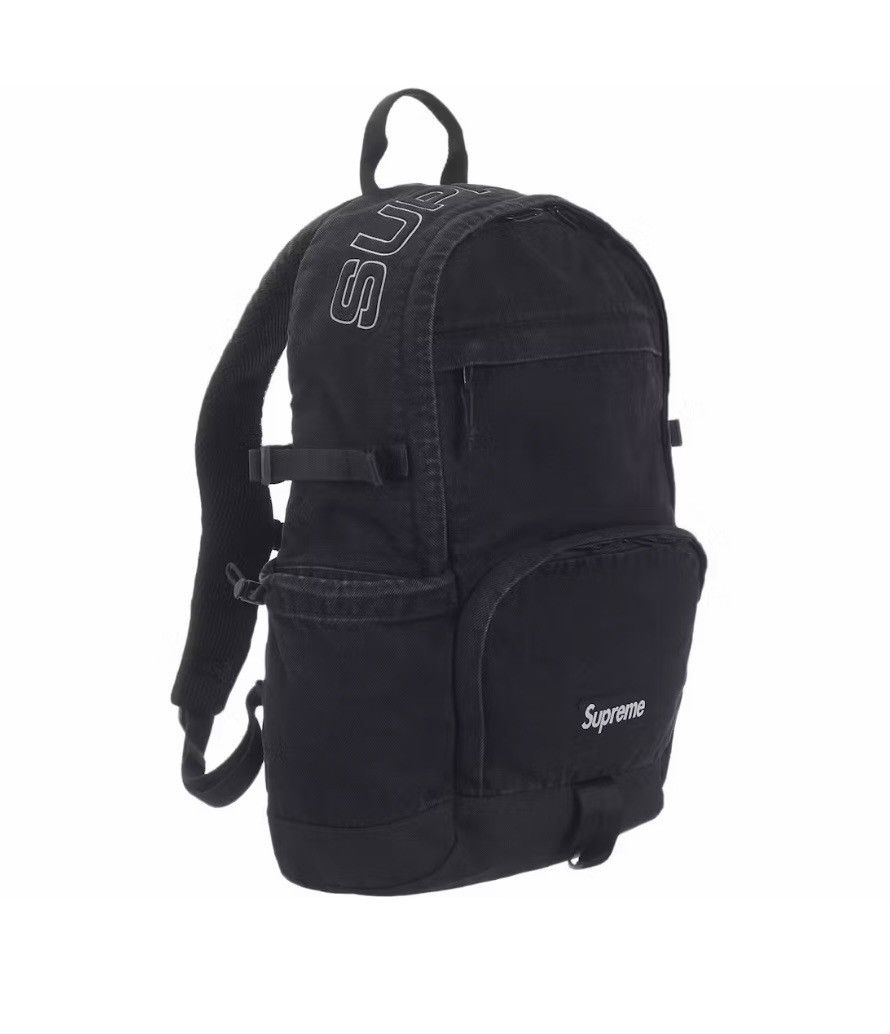 Supreme Supreme Denim Backpack (Black) Size ONE SIZE - 2 Thumbnail