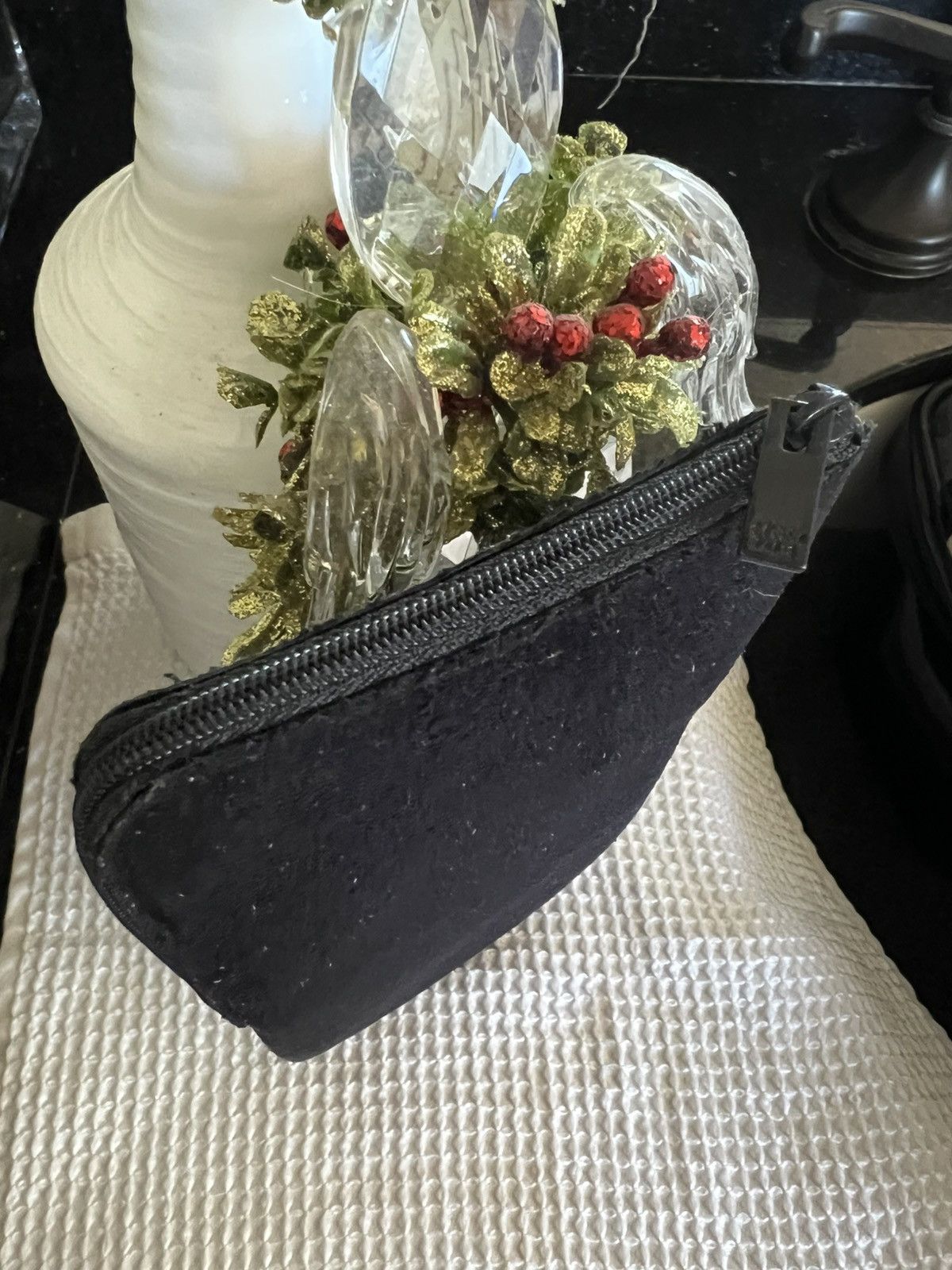 Other Celine Paris Black Suede Sunglass Zipper Pouch Case Size ONE SIZE - 4 Thumbnail