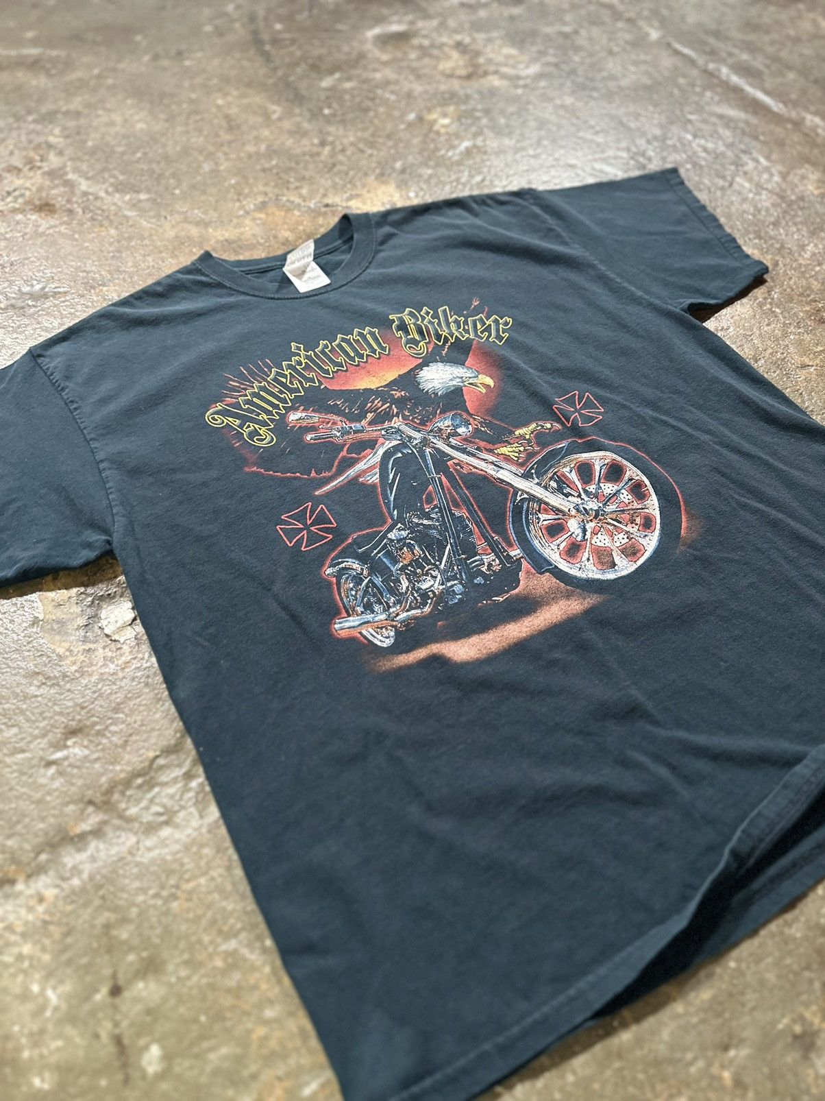 Vintage VINTAGE AMERICAN BIKER SHIRT XL BLK Y2K WEST COAST CHOPPERS Size US XL / EU 56 / 4 - 4 Thumbnail