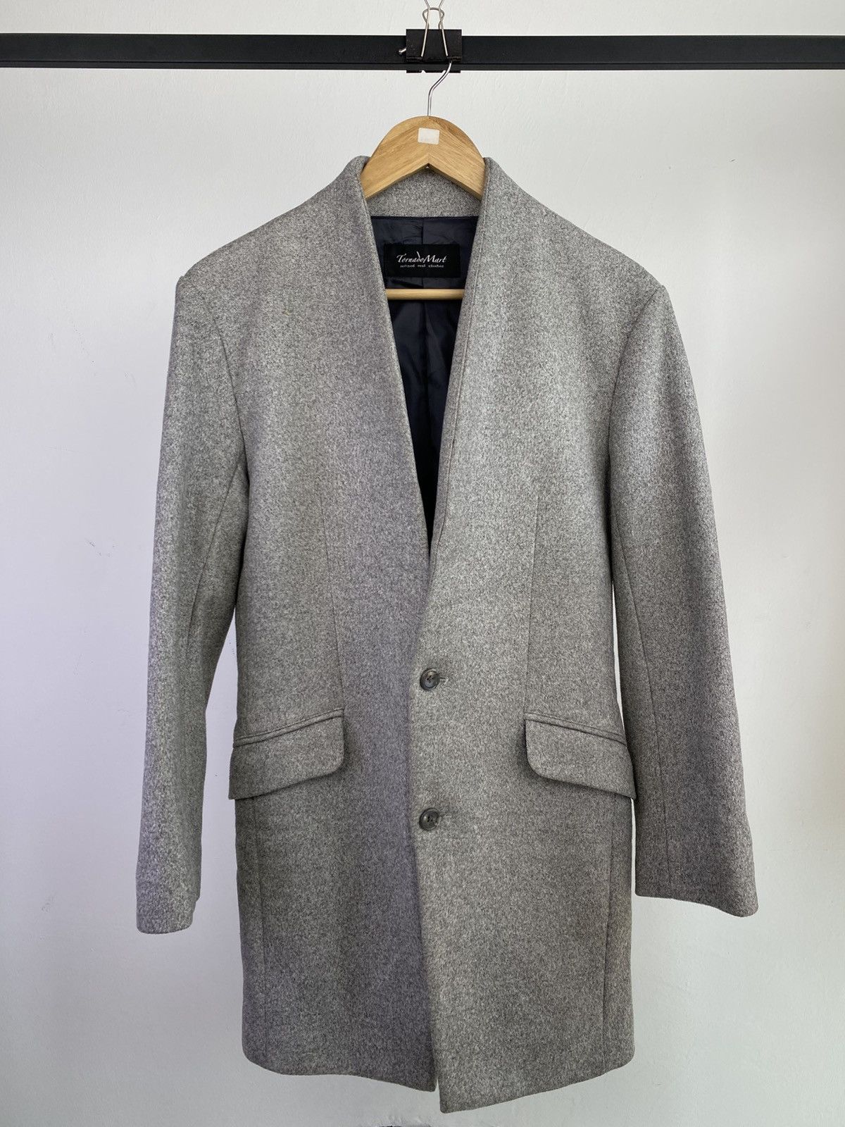 Tornado Mart 2000’s Tornado Mart Cotton Grey Long Coat Size US L / EU 52-54 / 3 - 1 Thumbnail