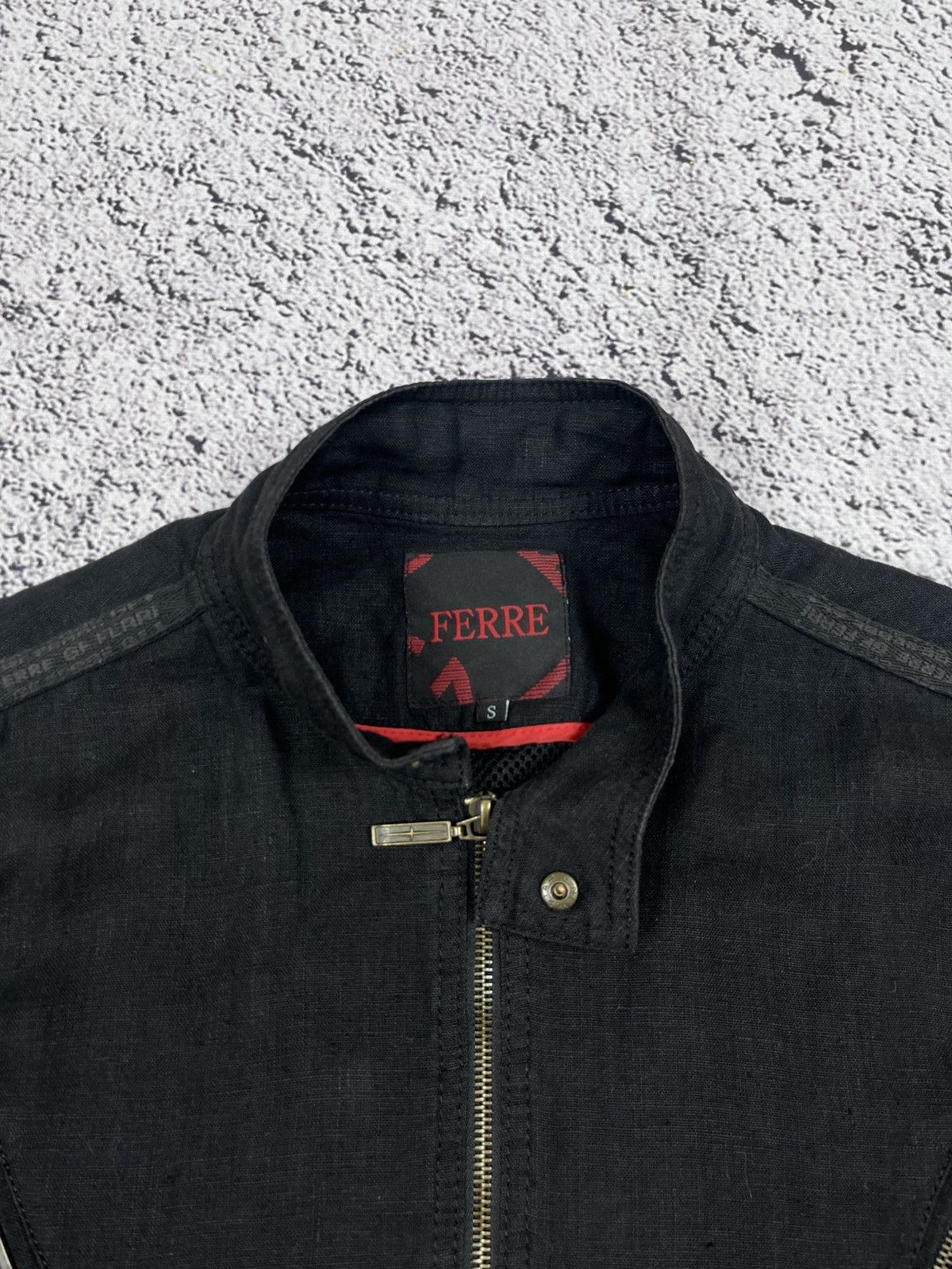 Ferre Vintage GF Ferre Linen Jacket Union Jack Punk Y2K Italy S Size US S / EU 44-46 / 1 - 13 Thumbnail