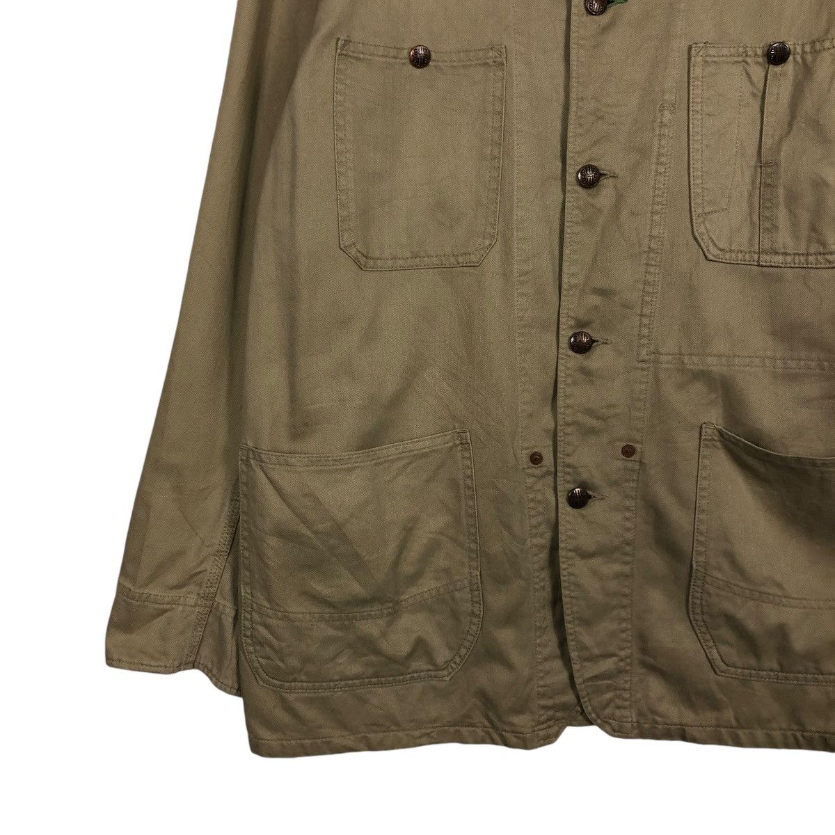 45rpm 🔥VINTAGE CHORE WORKER JACKET H.R.M MFG CO ARIGATO JAPAN Size US M / EU 48-50 / 2 - 6 Thumbnail