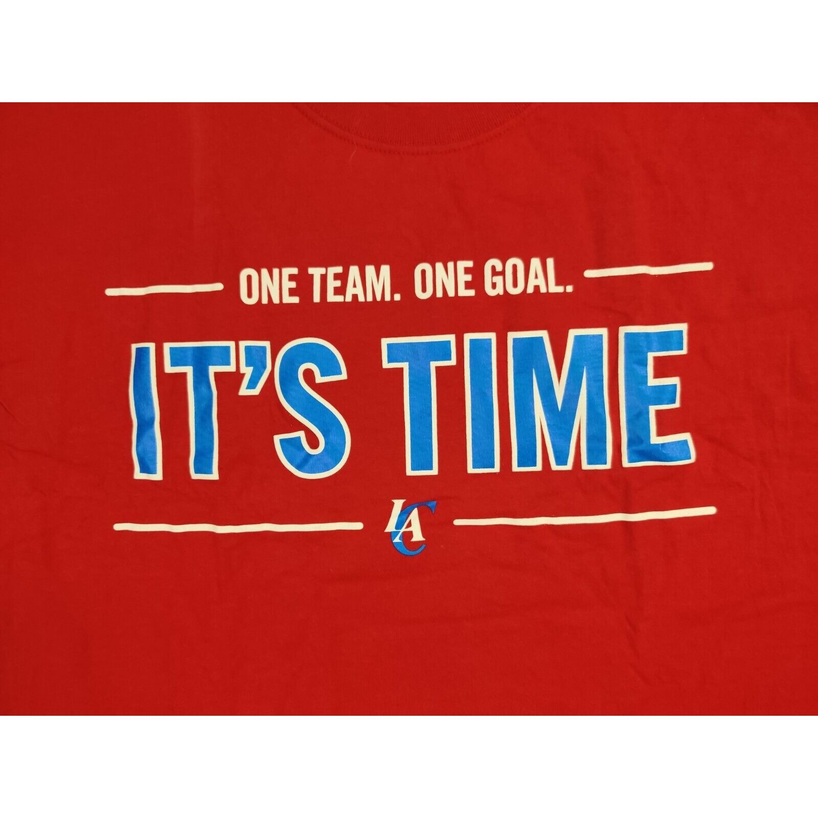 Jerzees LA Clippers Shirt Adult Mens XL Red One Team One Goal Size US XL / EU 56 / 4 - 2 Thumbnail