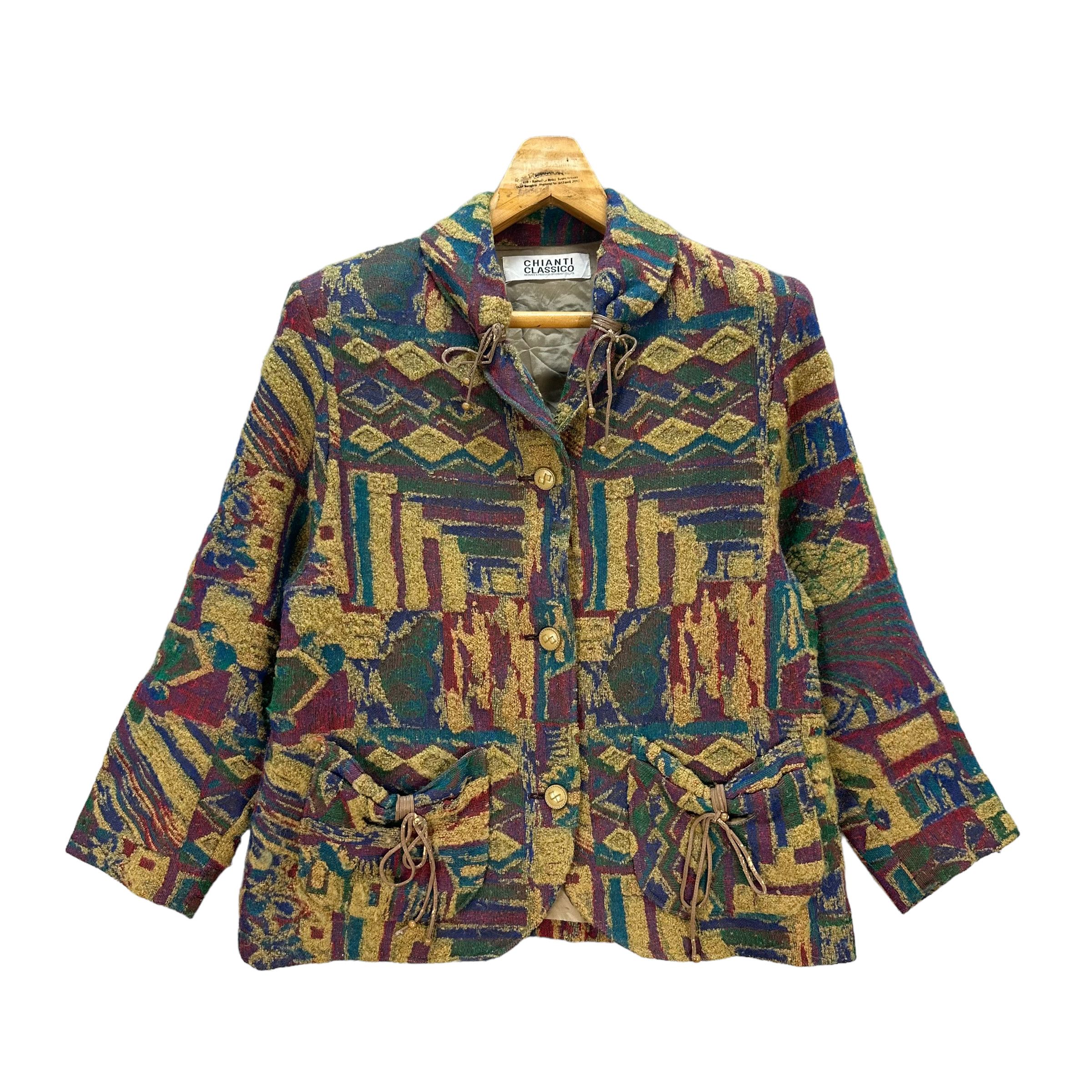 Japanese Brand CHIANTI CLASSICO MULTICOLOR JACKET #8619-017 Size M / US 6-8 / IT 42-44 - 1 Thumbnail