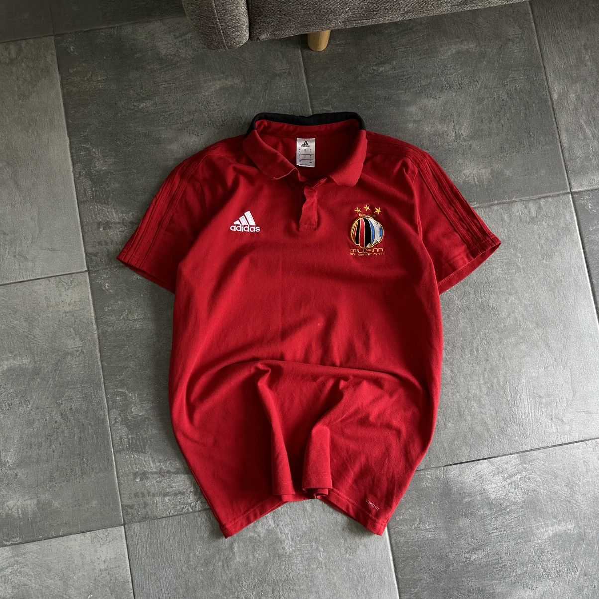 Adidas × Vintage Vintage Adidas Mill In AC Polo T-shirts Sport-wear Size US L / EU 52-54 / 3 - 3 Thumbnail