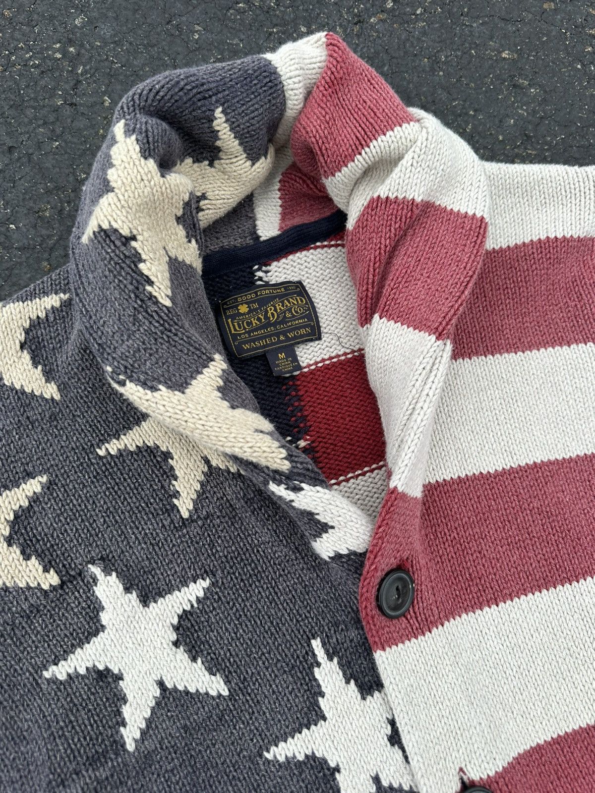 Lucky Brand Lucky brand, American flag cardigan Size US M / EU 48-50 / 2 - 4 Thumbnail