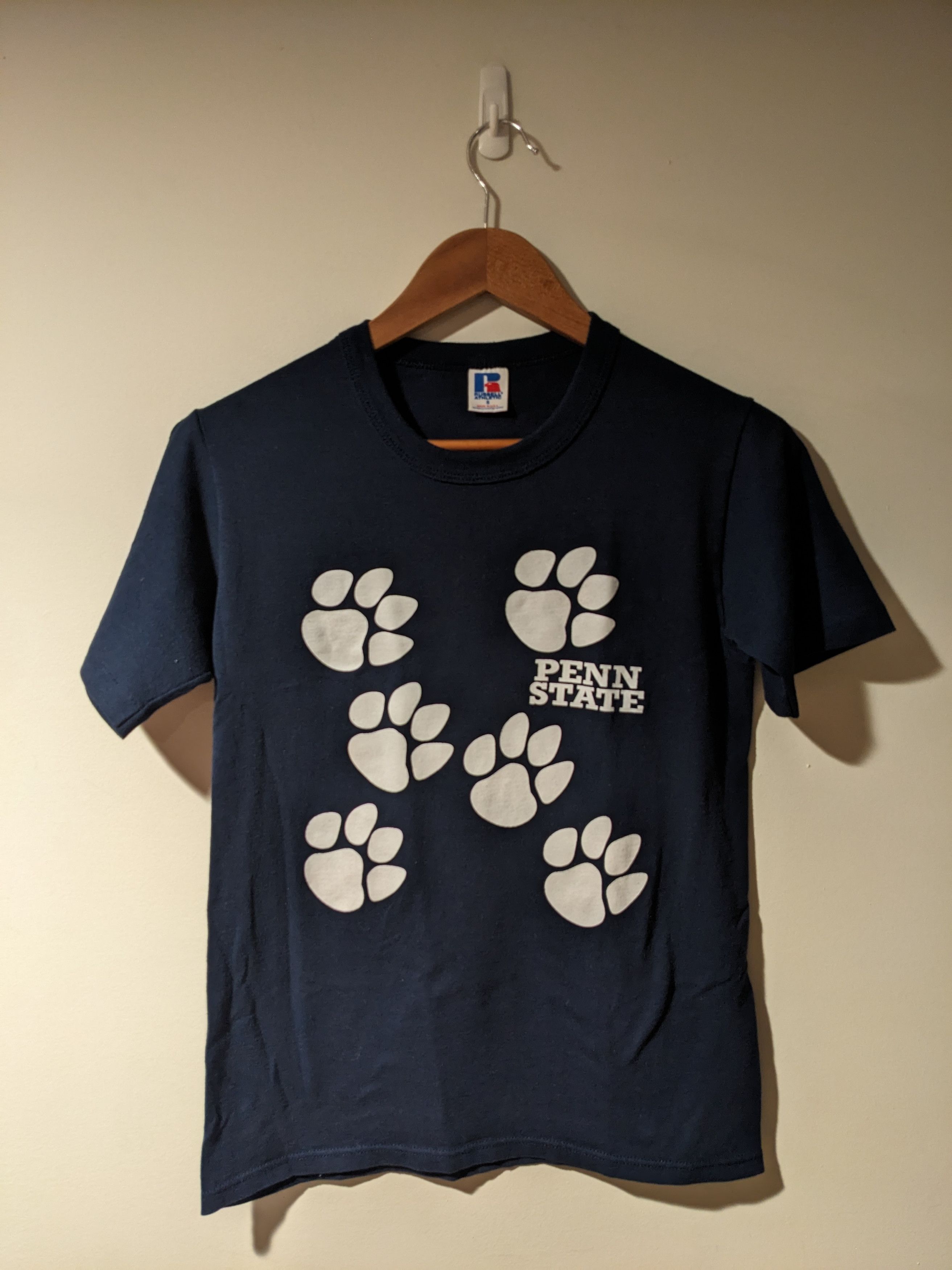 Russell Athletic × Vintage Vintage 90s Penn State Nittany Lion Russell Athletic T-Shirt Size S / US 4 / IT 40 - 1 Thumbnail