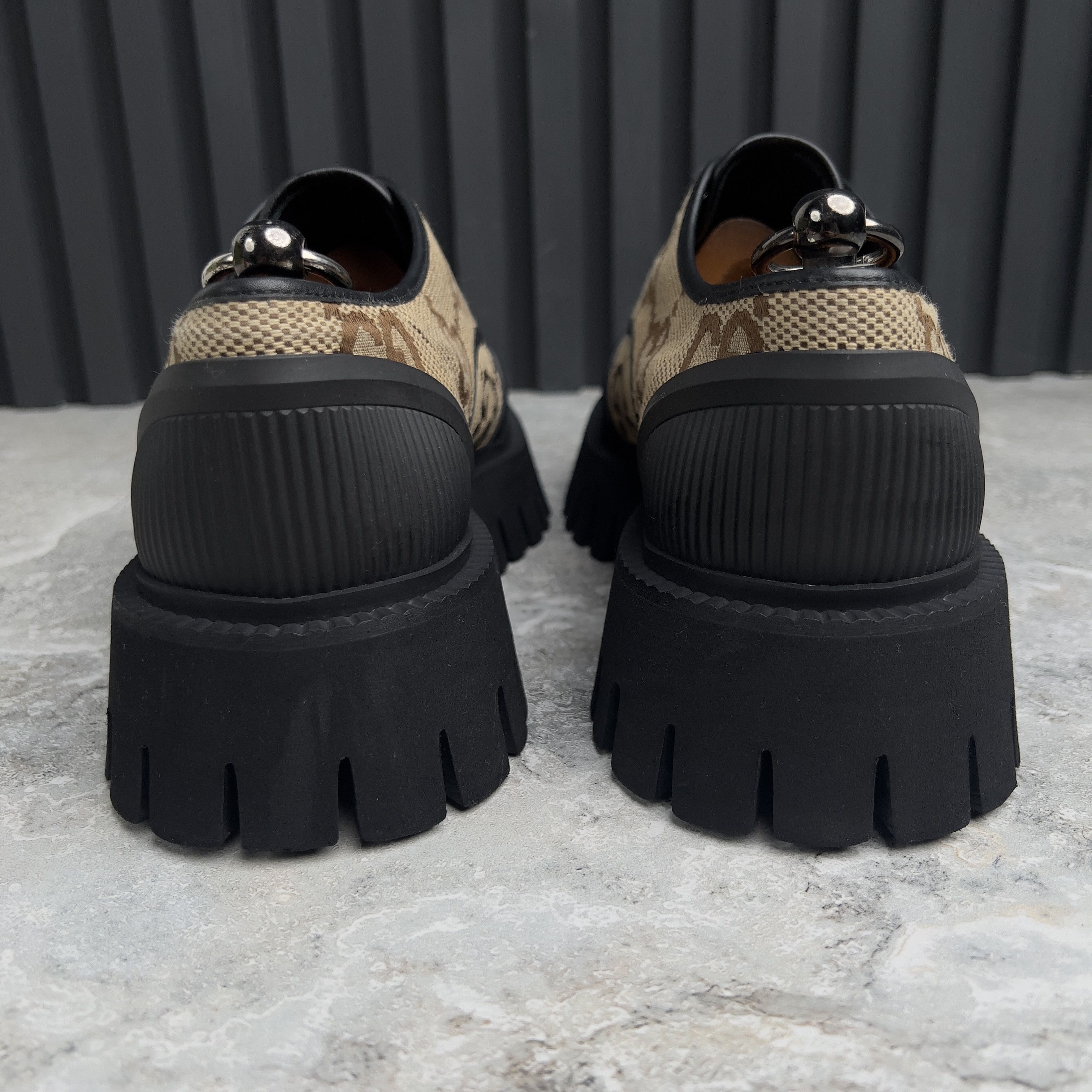 Gucci Gucci Maxi GG Chunky Lace-Up Dress Shoes Derby Size US 8 / EU 41 - 9 Thumbnail