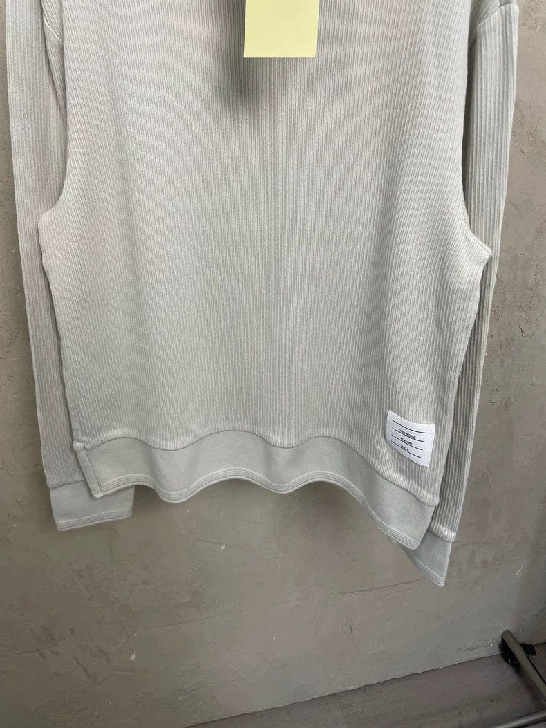 Thom Browne Thom Browne Light beige gray semi-high collar sweater 2506- Size US XL / EU 56 / 4 - 3 Thumbnail