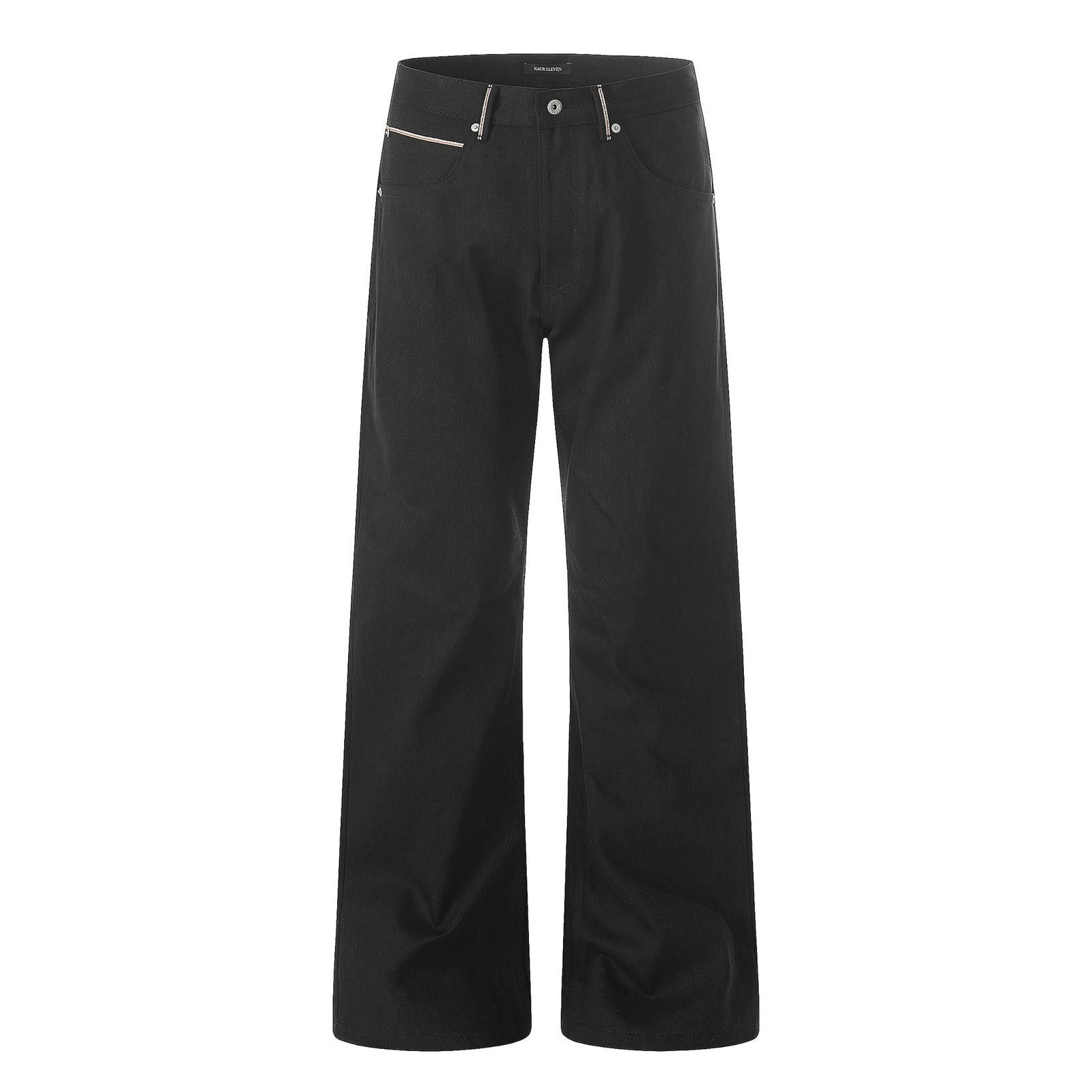 Jean Red-Ear Selvedge Black Unwashed Straight Jeans Size US 32 / EU 48 - 5 Thumbnail