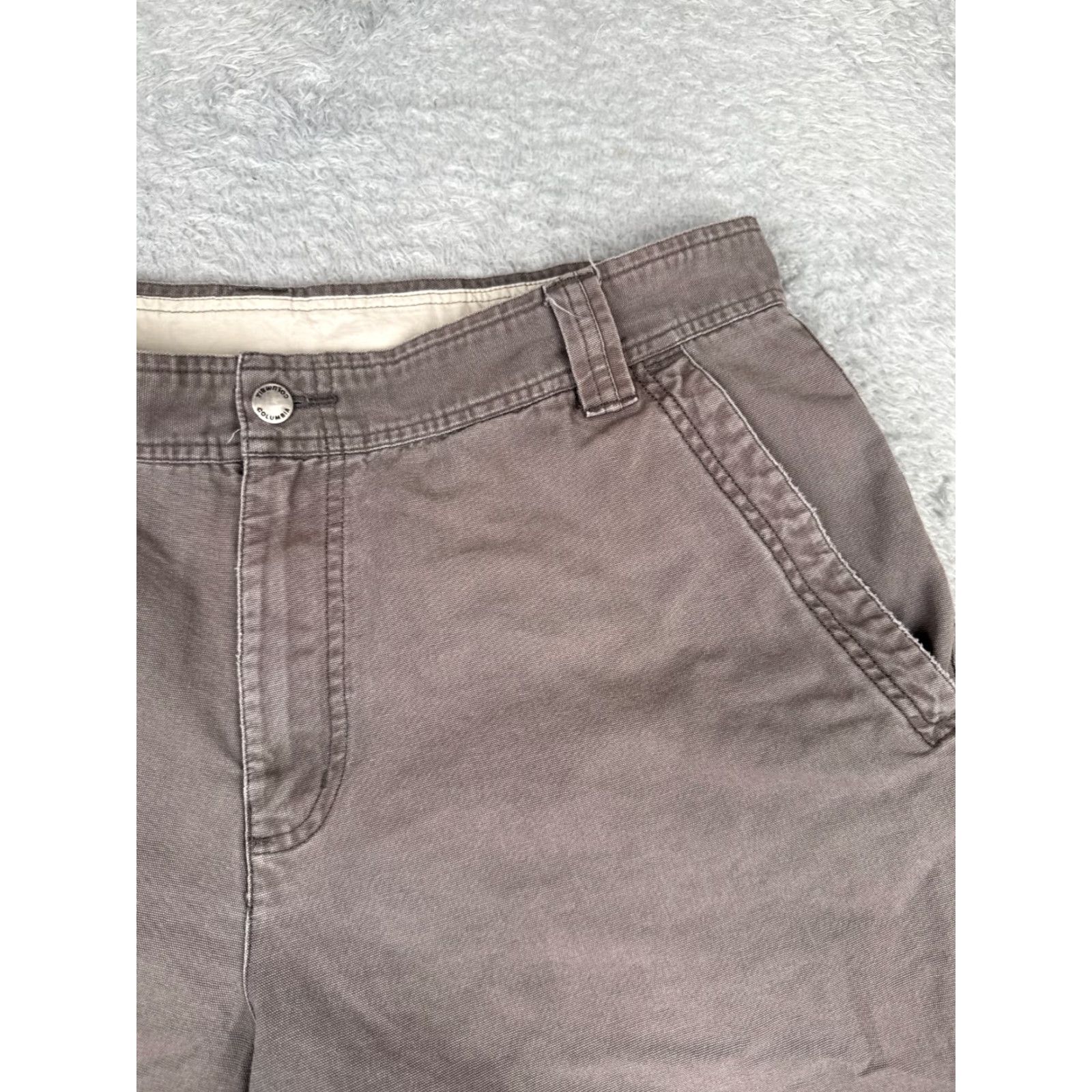 Vintage Columbia Shorts Men 38 Gray 100% Cotton Small Cargo Pocket Hike Camp 36x11 Size US 38 / EU 54 - 5 Thumbnail