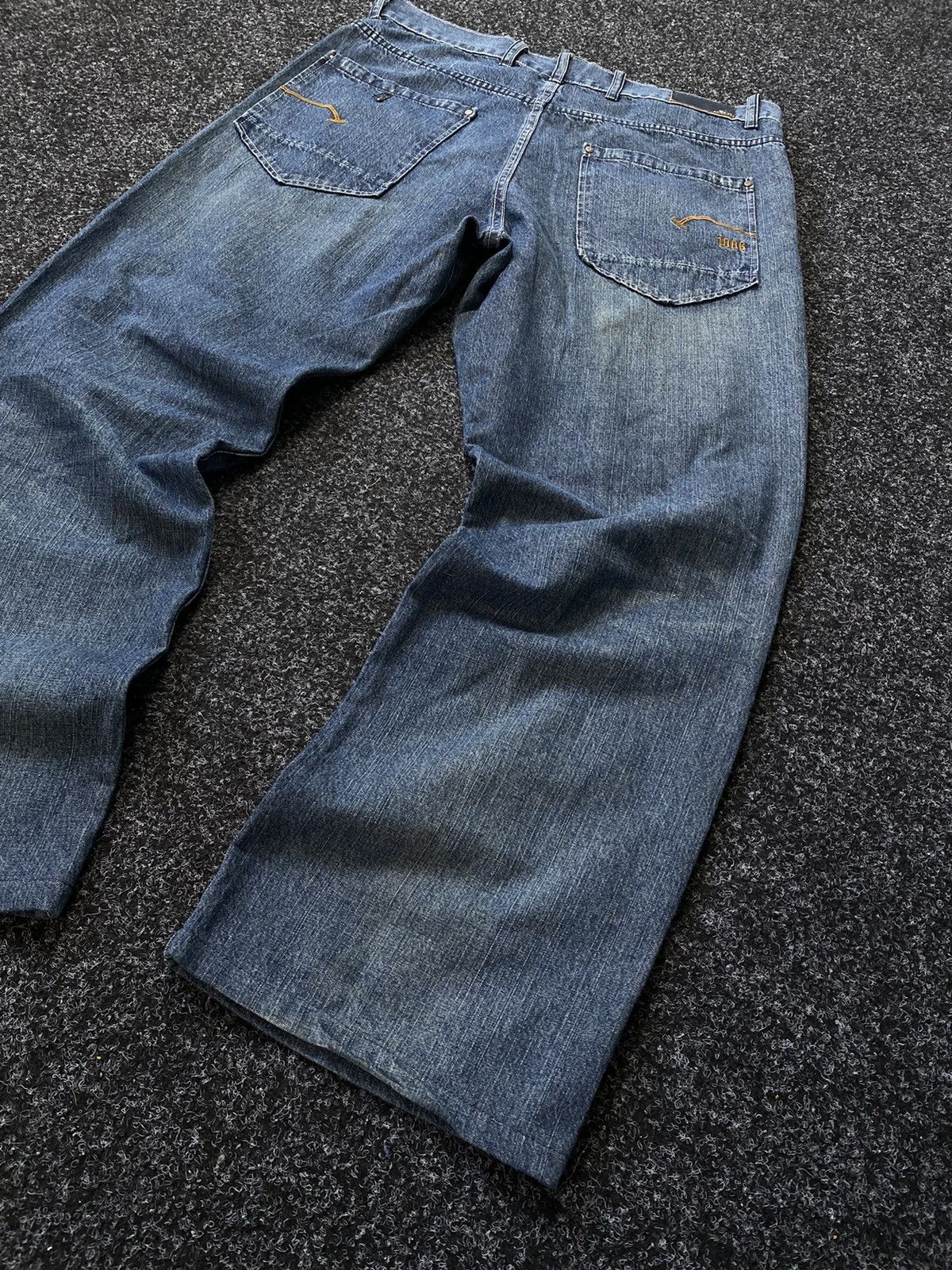 Kangol × Vintage Vintage Kangol baggy Y2K Denim Pants Size US 36 / EU 52 - 11 Thumbnail