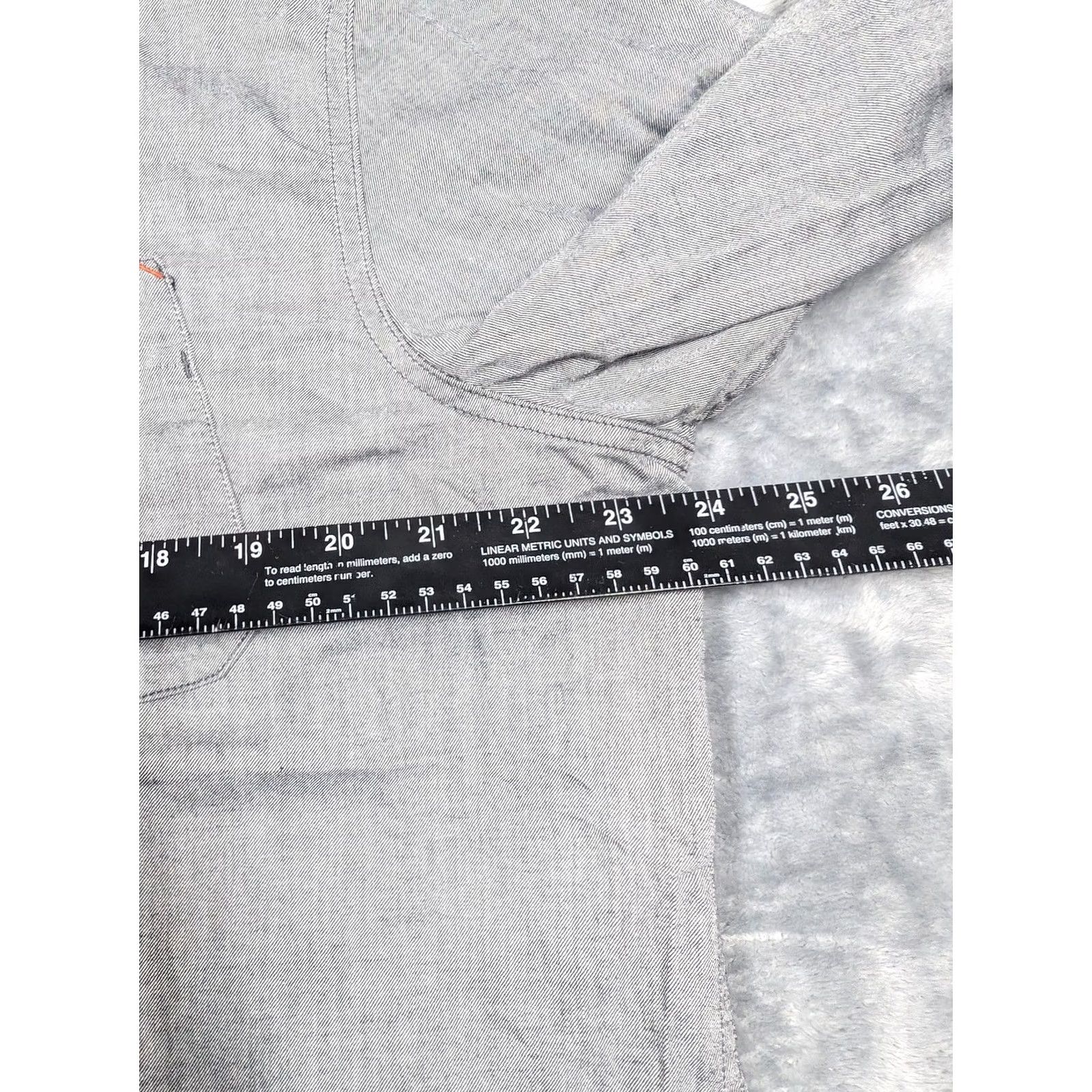 Vintage Quechua Shirt Mens L Gray Button-Down Long Sleeve Chambray Easy Care Hiking Regular Size Size US L / EU 52-54 / 3 - 3 Thumbnail