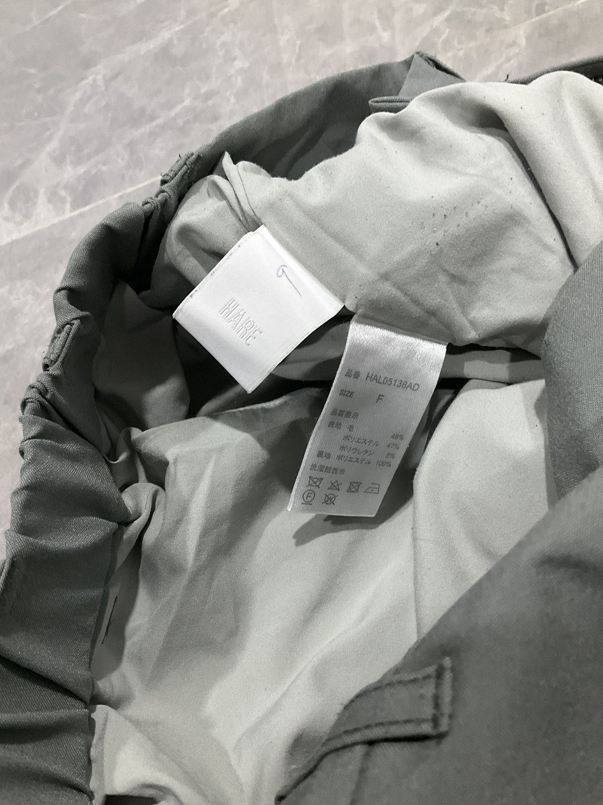 HARE × Japanese Brand HARE Slack Pants With Zip Leg Opening Size 24" / US 00 / IT 34 - 7 Thumbnail